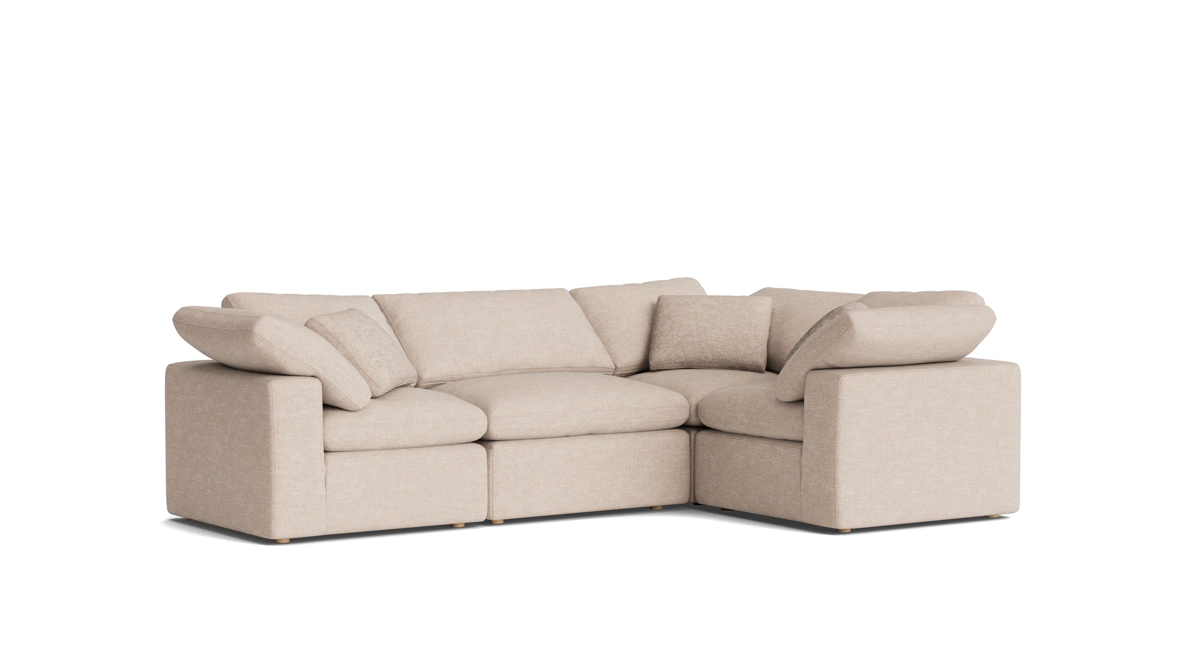 Movie Night™ 4-Piece Modular Sectional Closed, Standard, Sunbeam