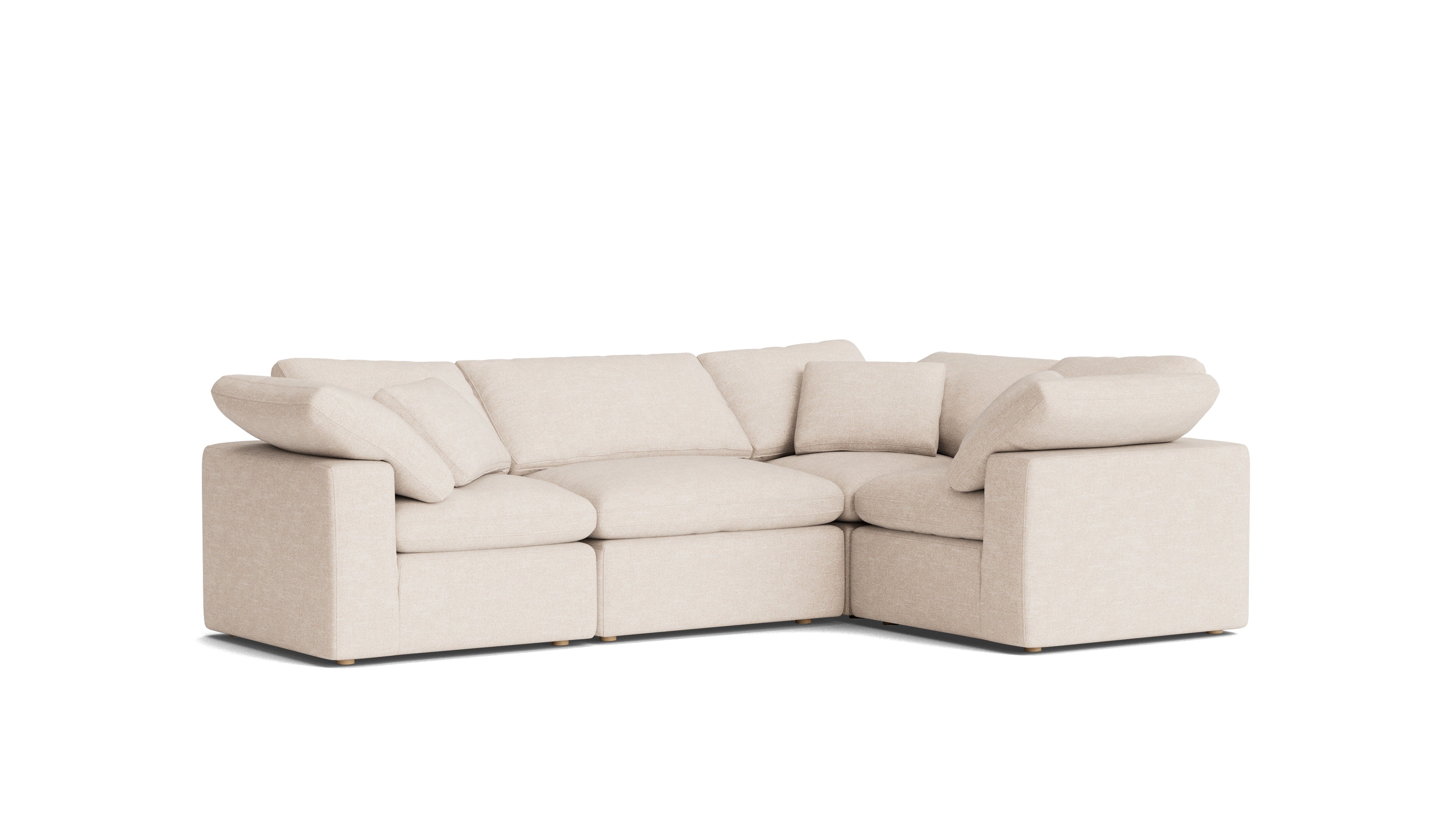 Movie Night™ 4-Piece Modular Sectional Closed, Standard, Sunbeam