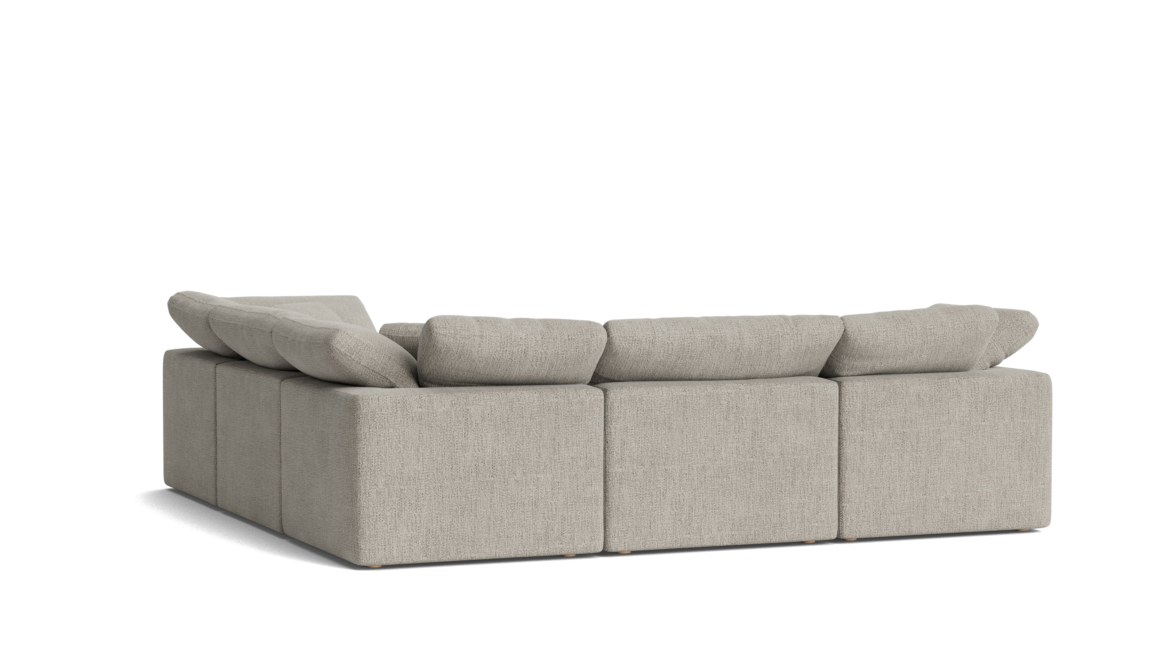 Movie Night™ 5-Piece Modular Sectional Closed, Standard, Oatmeal