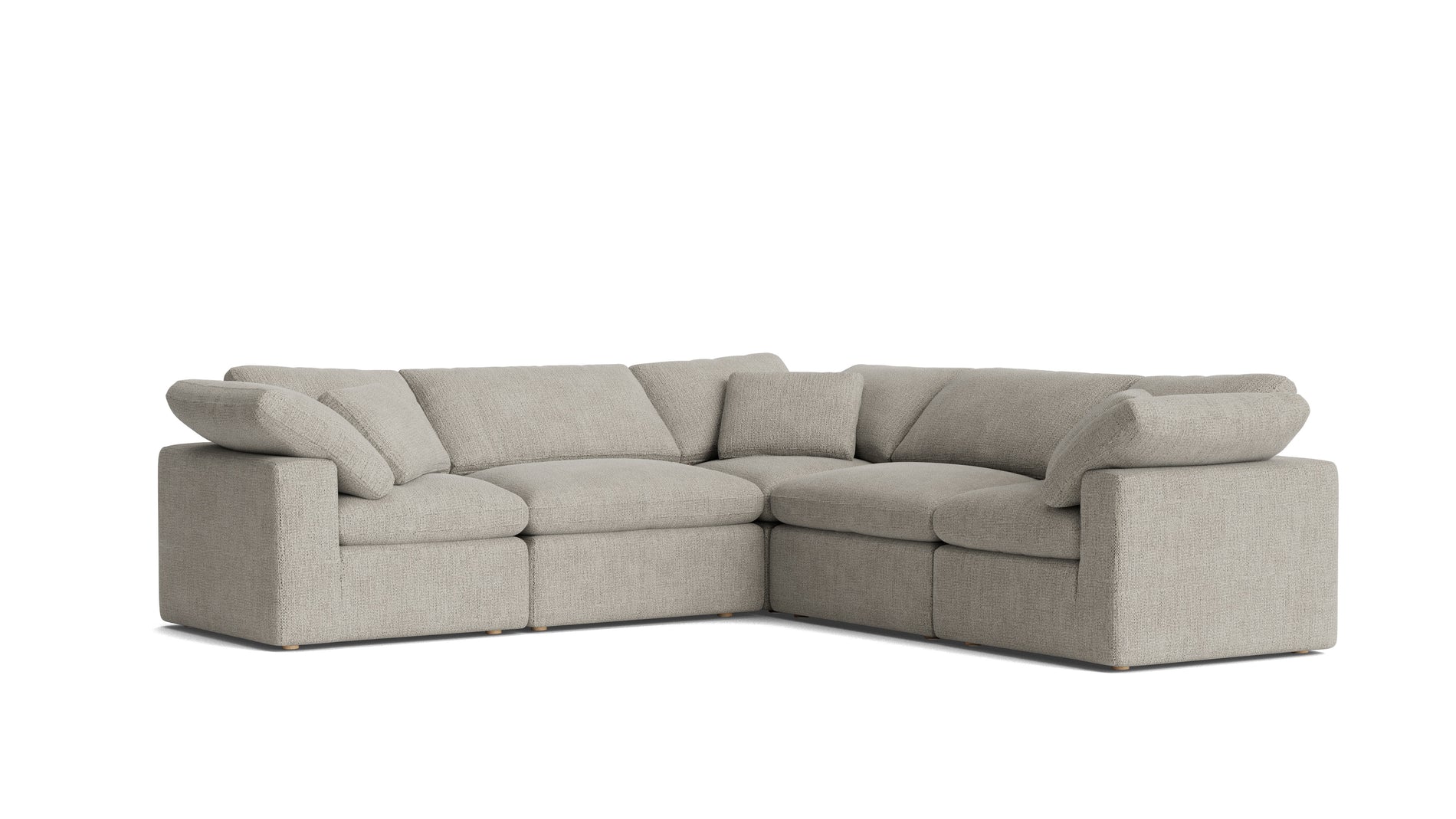 Movie Night™ 5-Piece Modular Sectional Closed, Standard, Oatmeal_image