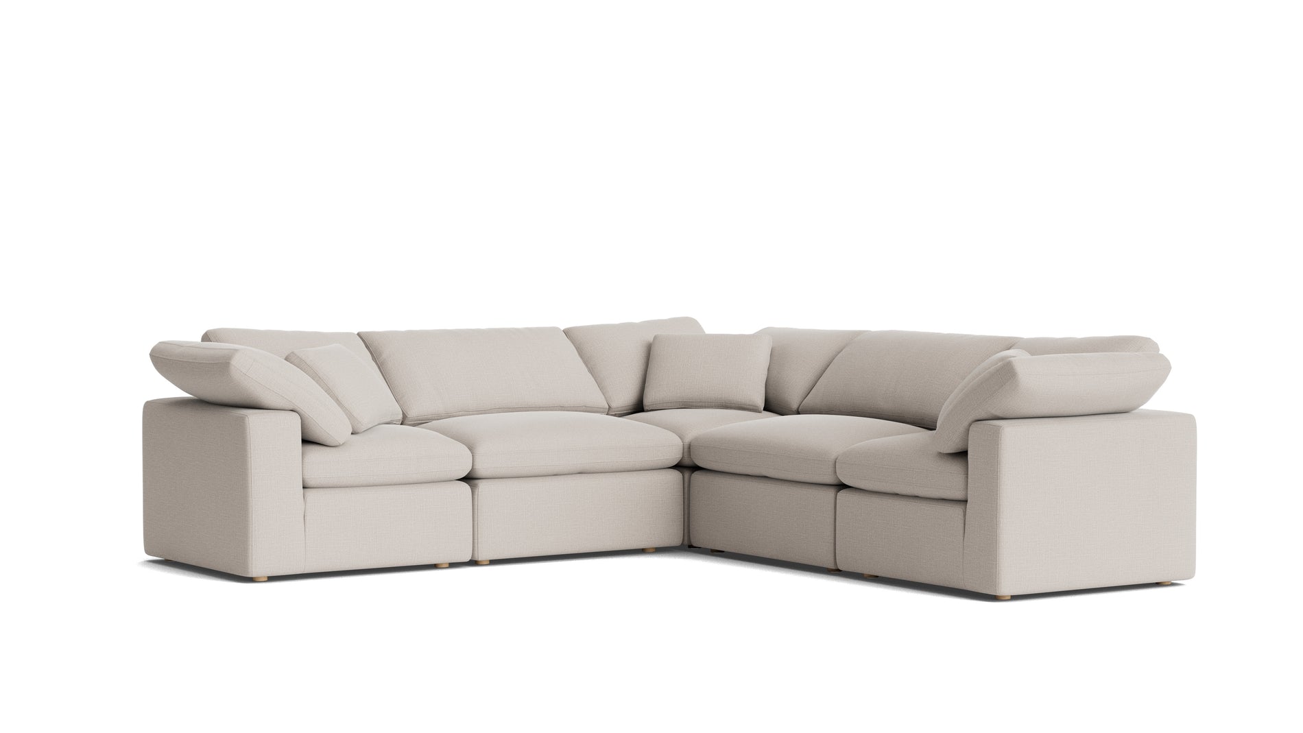Movie Night™ 5-Piece Modular Sectional Closed, Standard, Clay_image