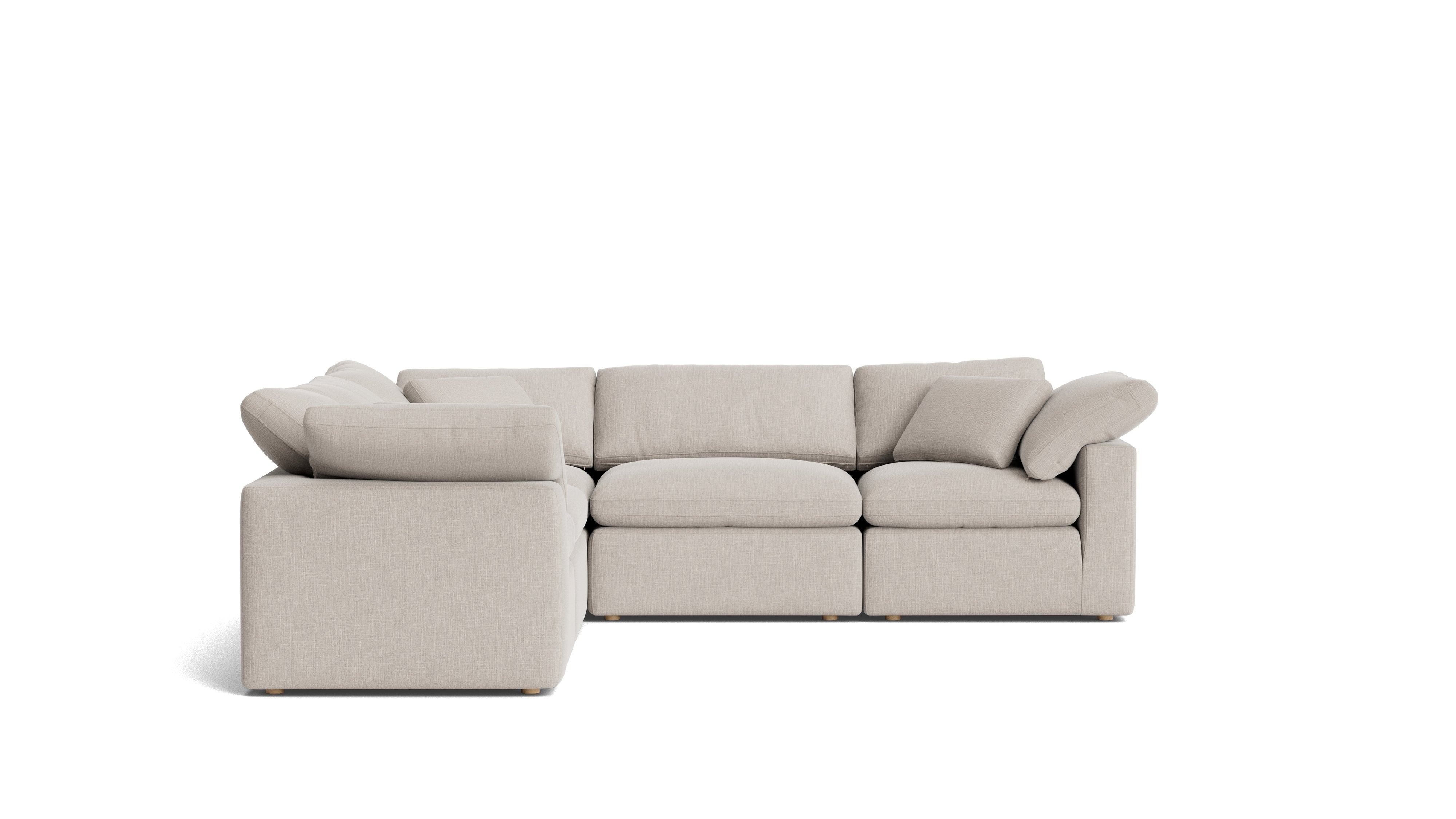 Movie Night™ 5-Piece Modular Sectional Closed, Standard, Clay