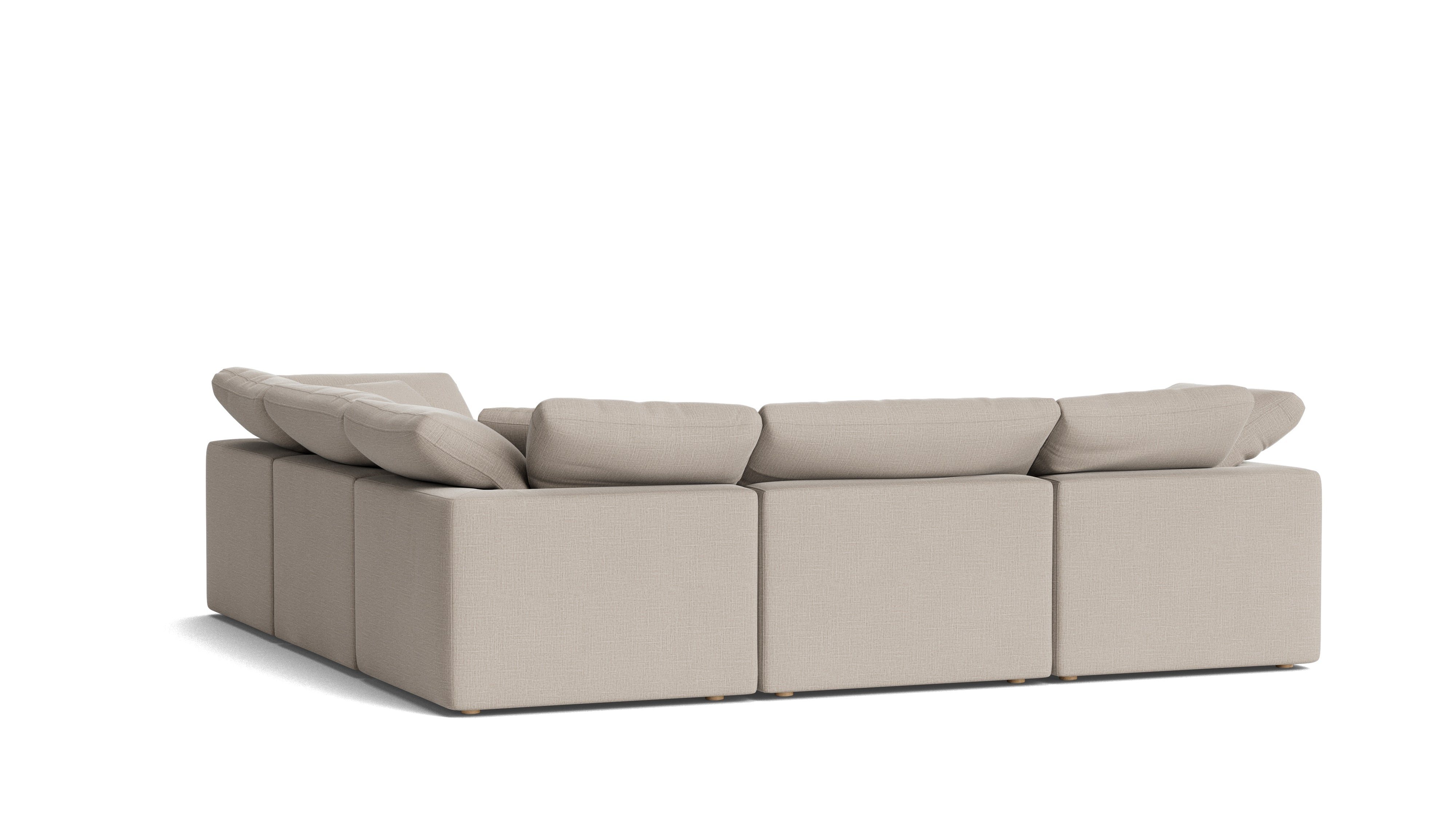 Movie Night™ 5-Piece Modular Sectional Closed, Standard, Light Pebble