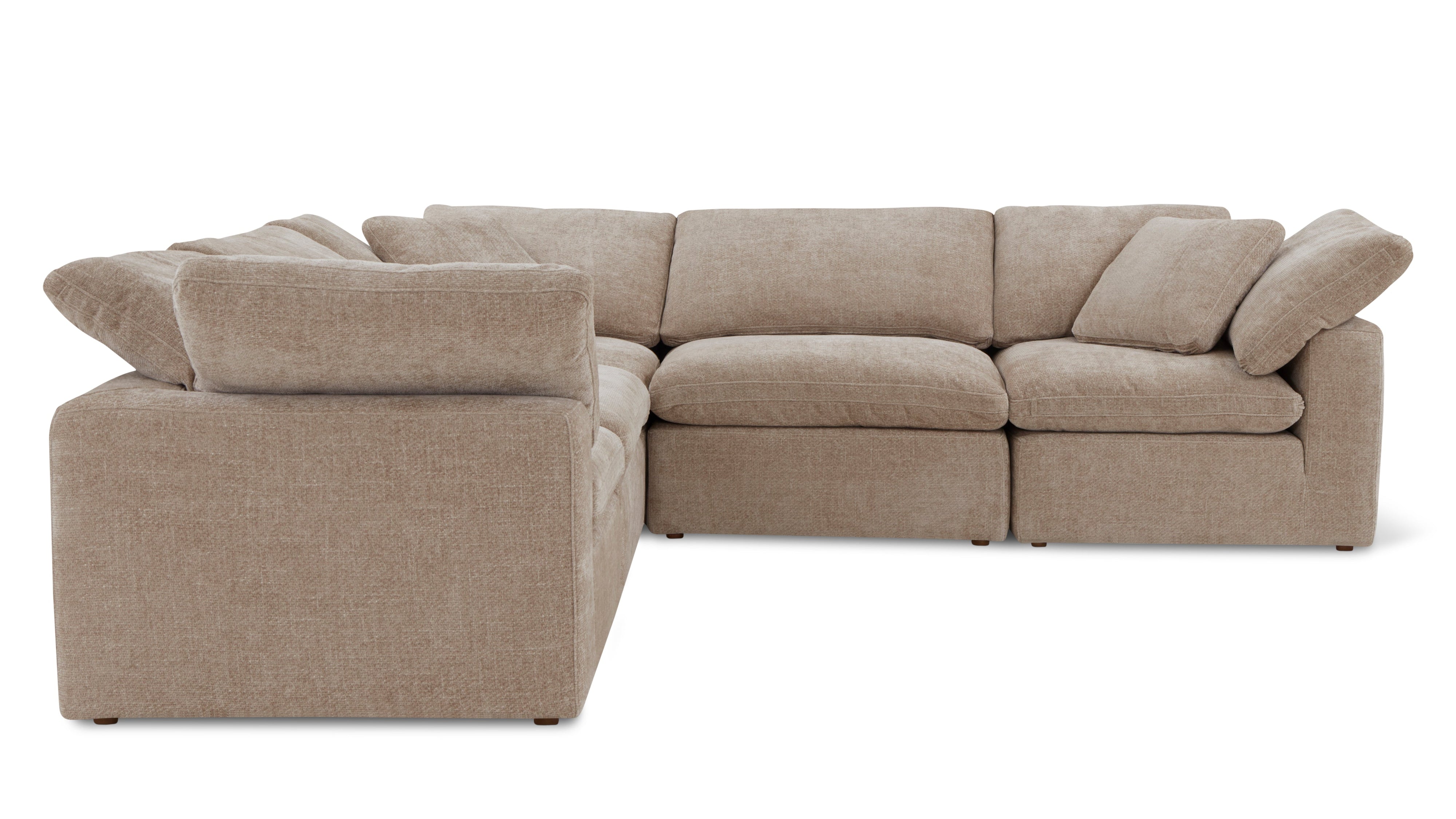 Movie Night™ 5-Piece Modular Sectional Closed, Standard, Champagne - Image 11