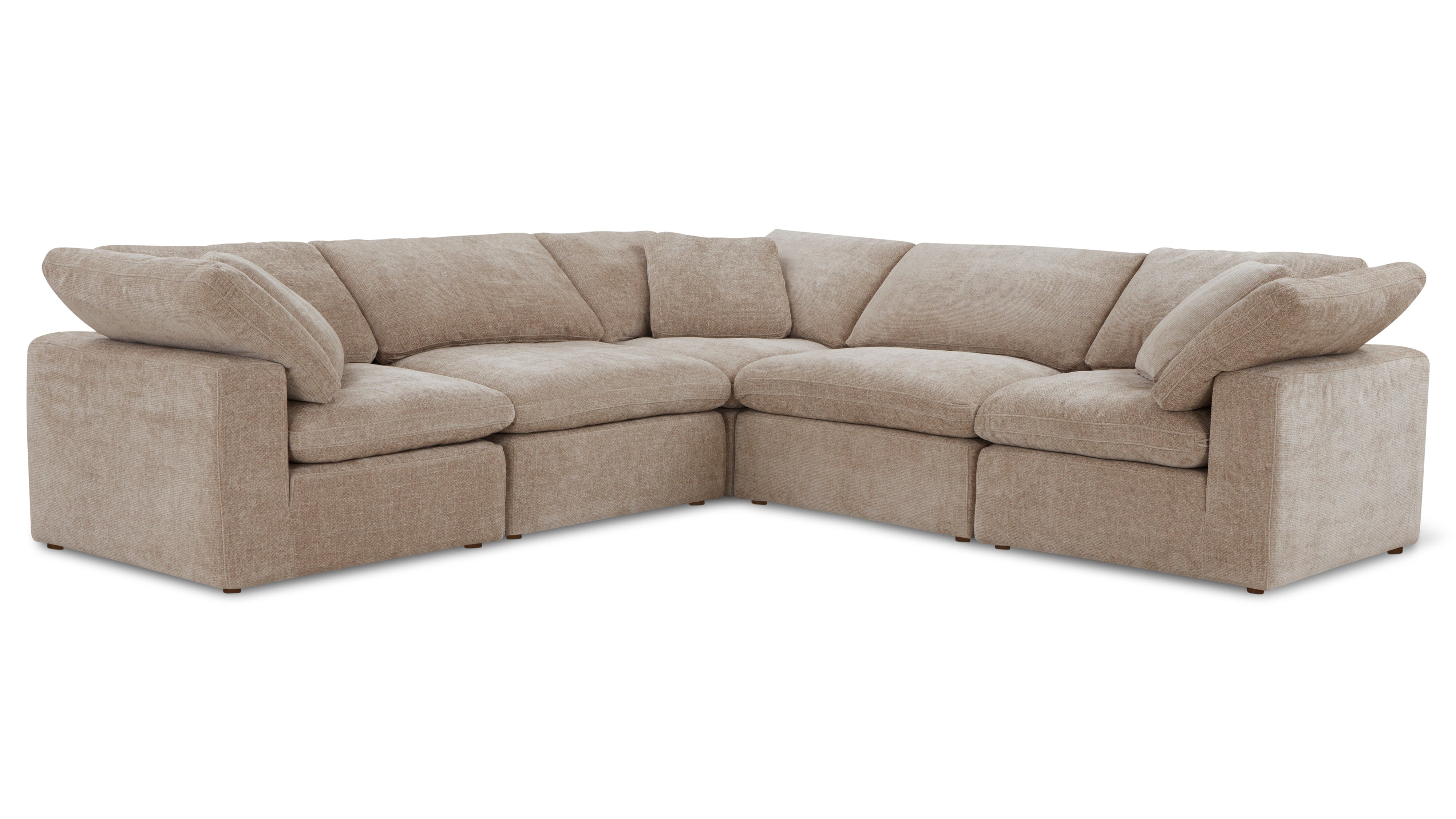 Movie Night™ 5-Piece Modular Sectional Closed, Standard, Champagne - Image 11