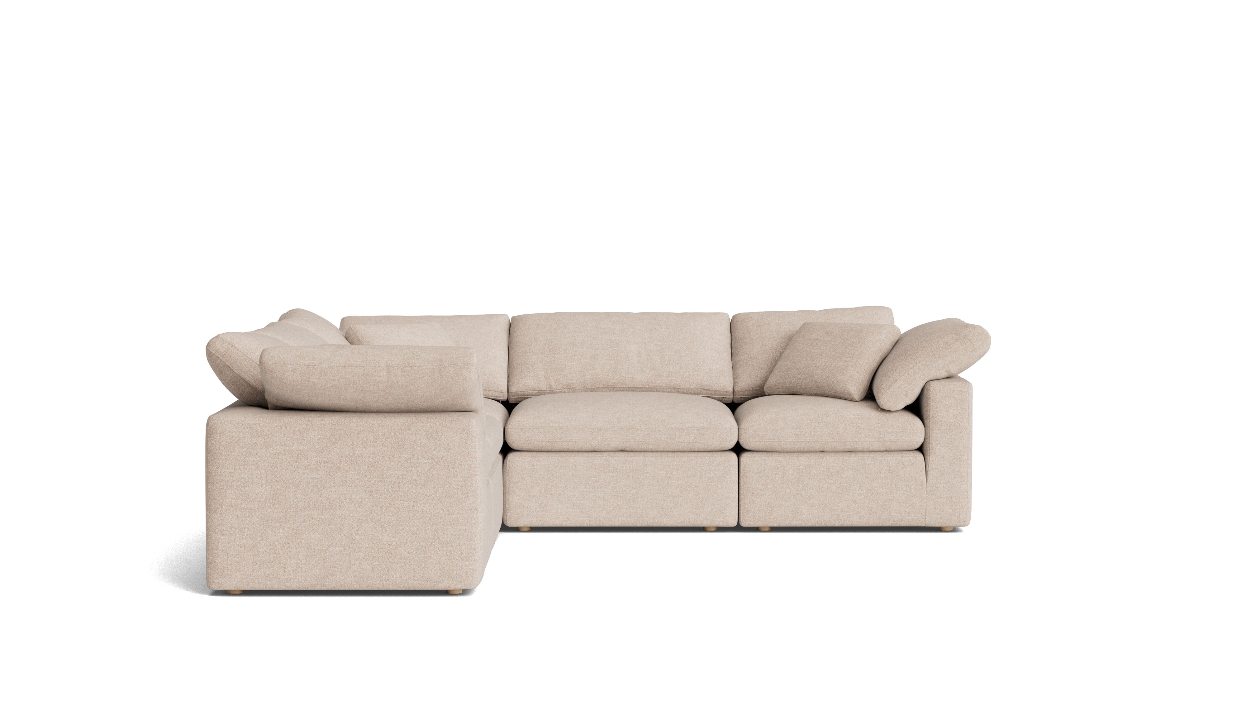 Movie Night™ 5-Piece Modular Sectional Closed, Standard, Sunbeam