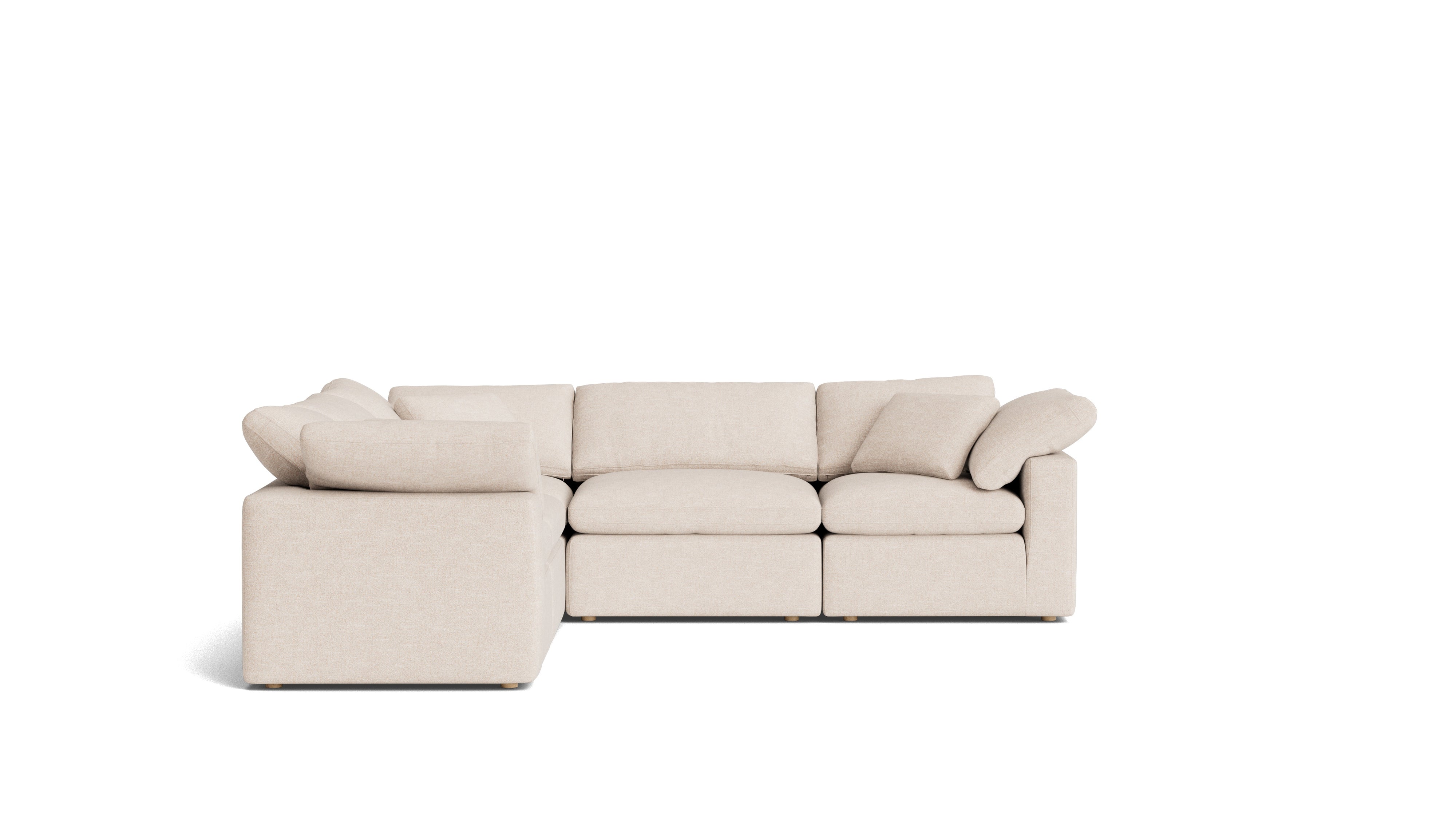 Movie Night™ 5-Piece Modular Sectional Closed, Standard, Sunbeam