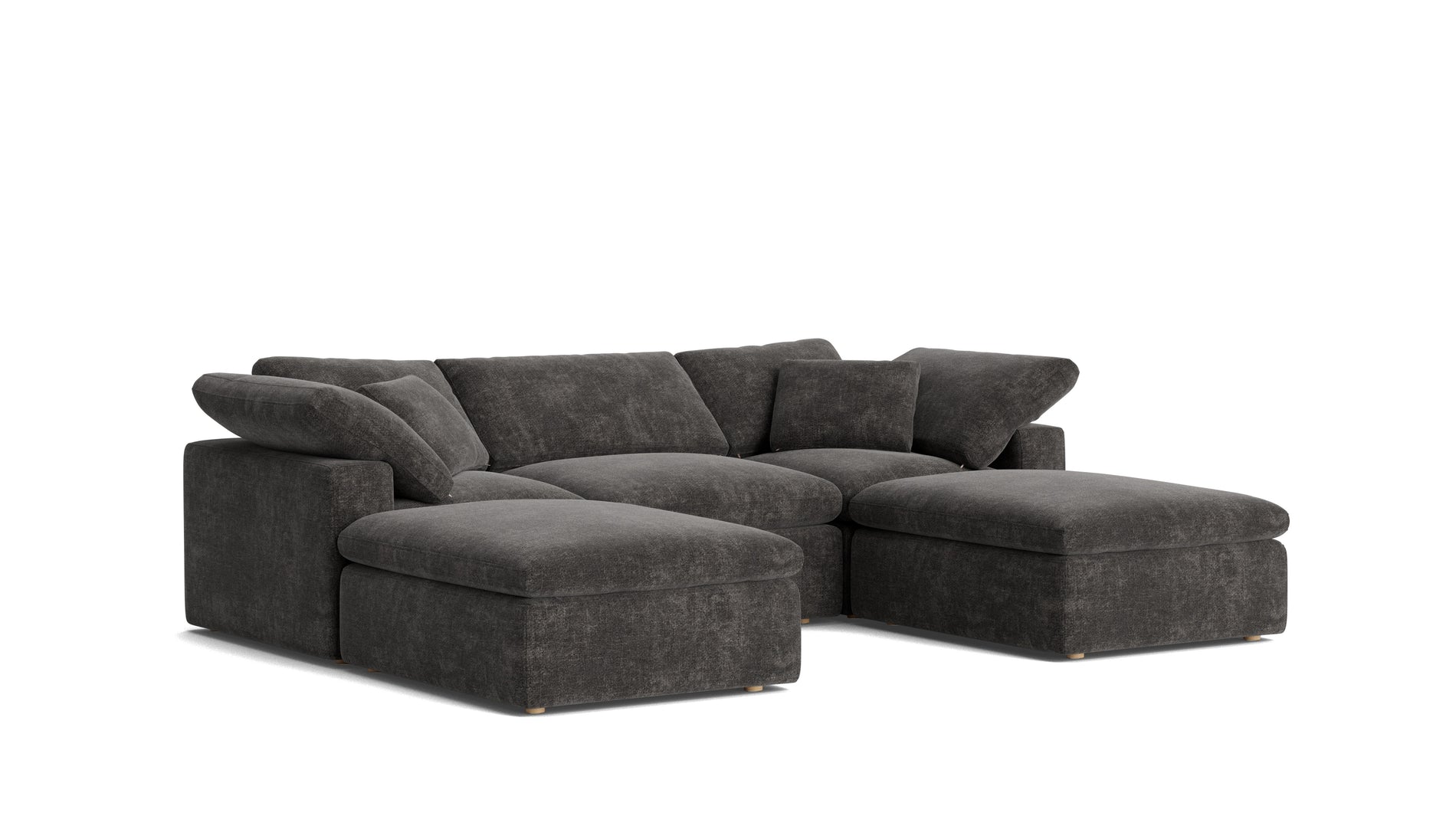 Movie Night™ 5-Piece Modular U-Shaped Sectional, Standard, Truffle_image