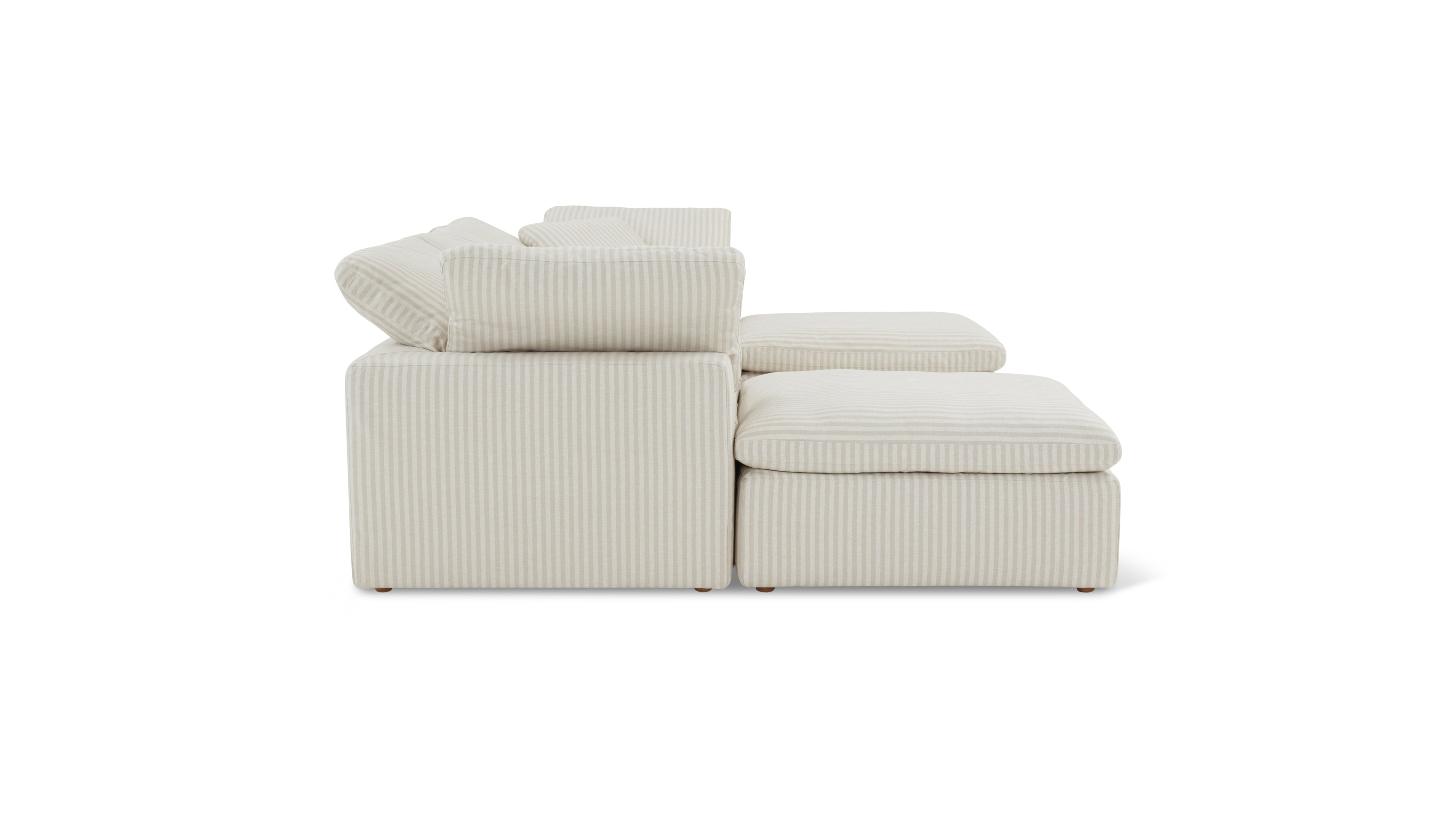 Movie Night™ 5-Piece Modular U-Shaped Sectional, Standard, Newport Stripe - Image 10