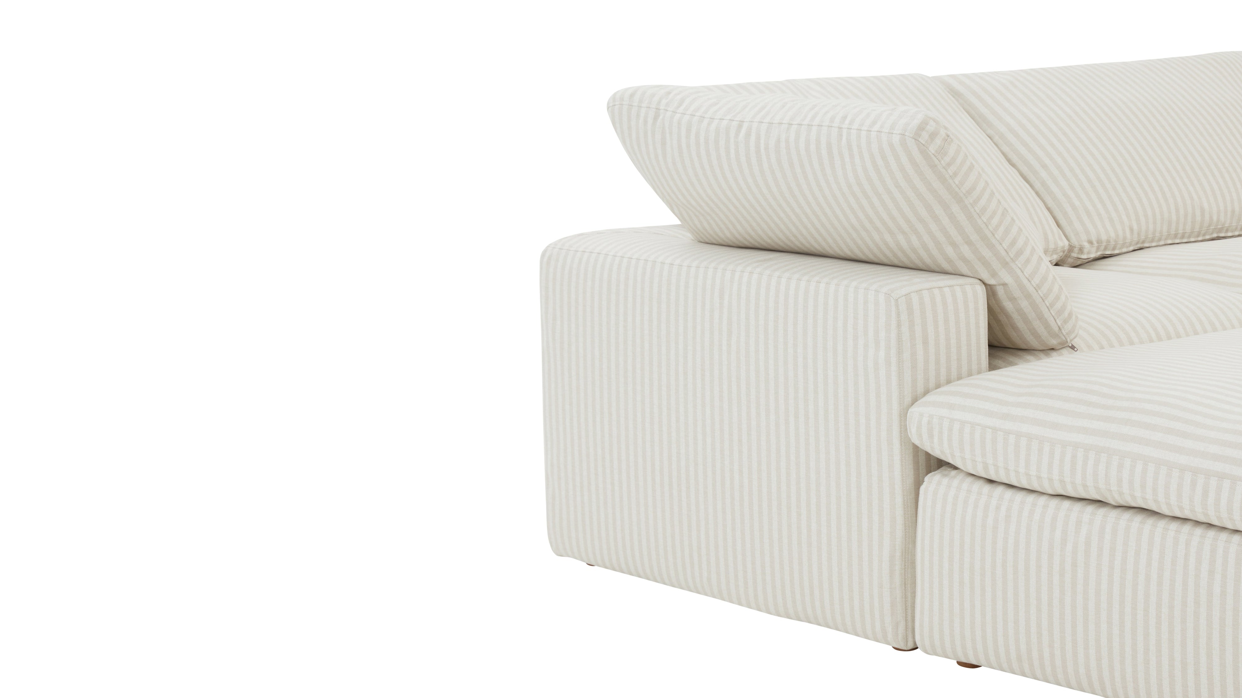 Movie Night™ 5-Piece Modular U-Shaped Sectional, Standard, Newport Stripe - Image 6