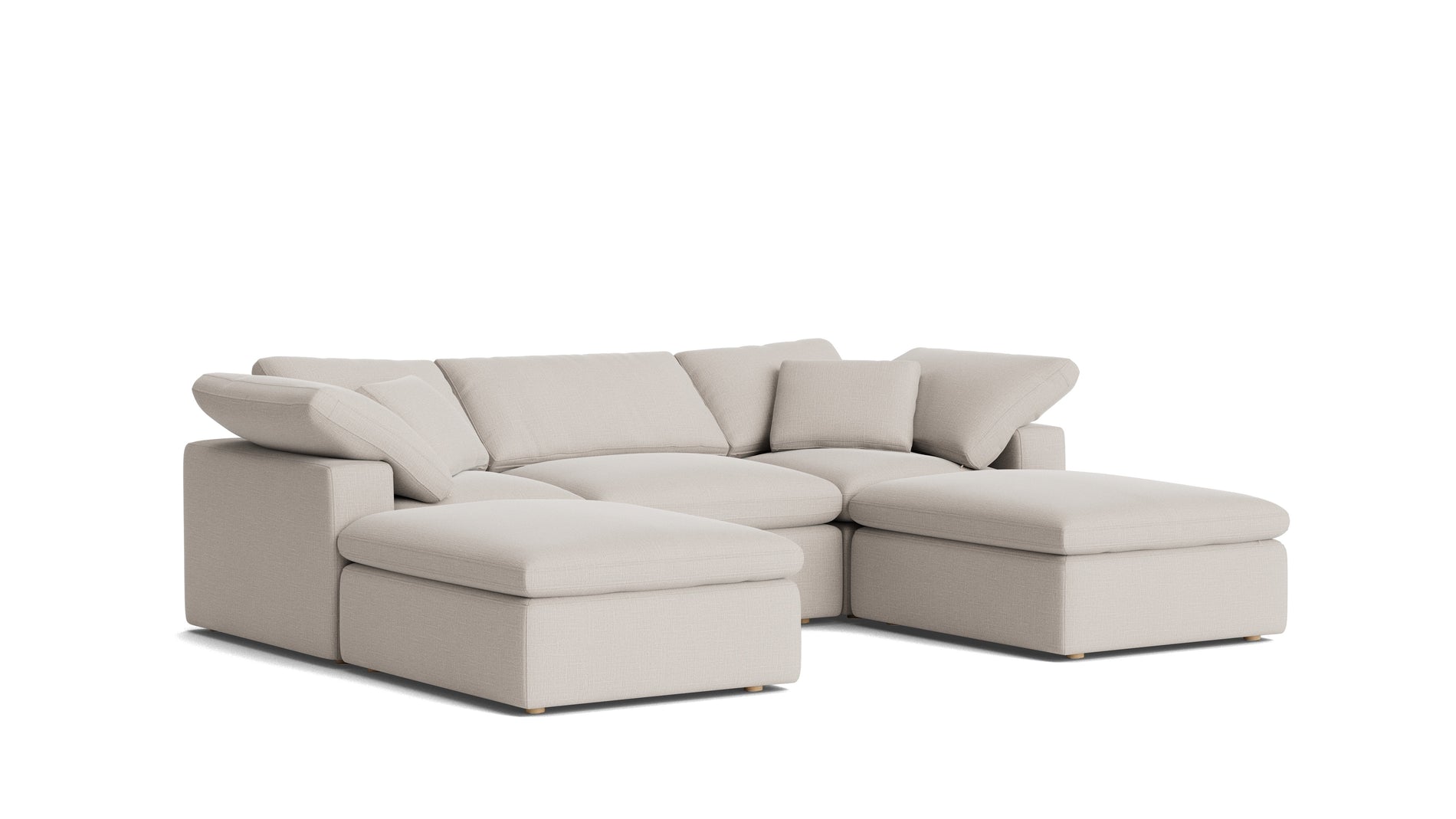 Movie Night™ 5-Piece Modular U-Shaped Sectional, Standard, Clay_image