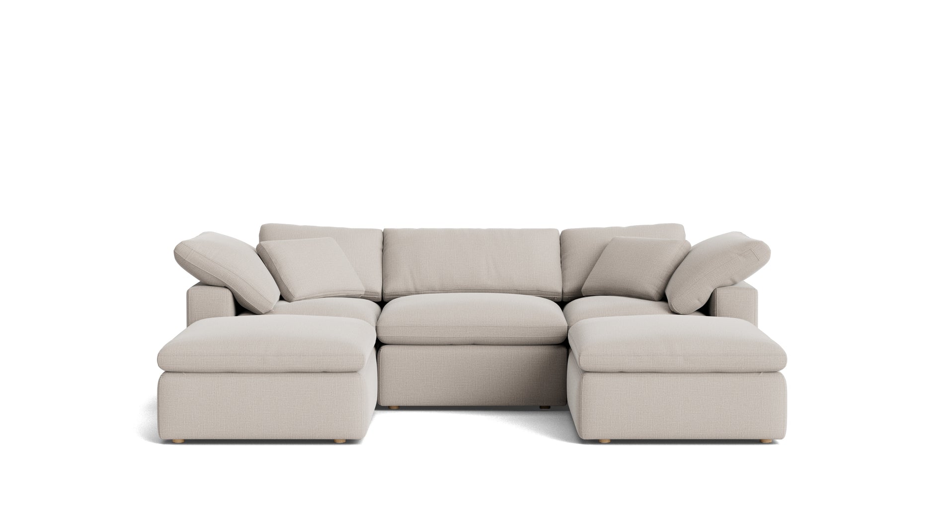 Movie Night™ 5-Piece Modular U-Shaped Sectional, Standard, Clay_image