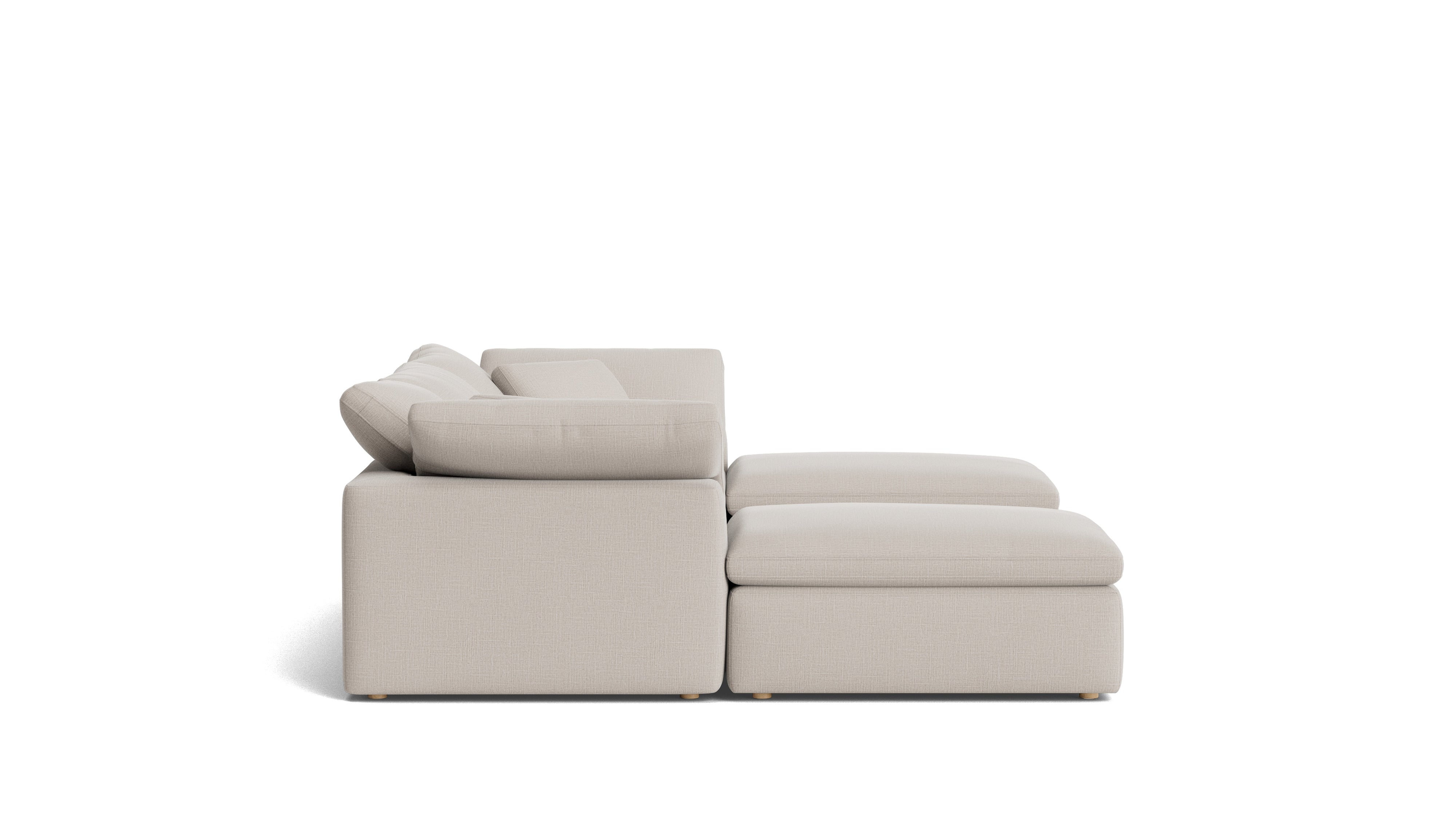 Movie Night™ 5-Piece Modular U-Shaped Sectional, Standard, Clay