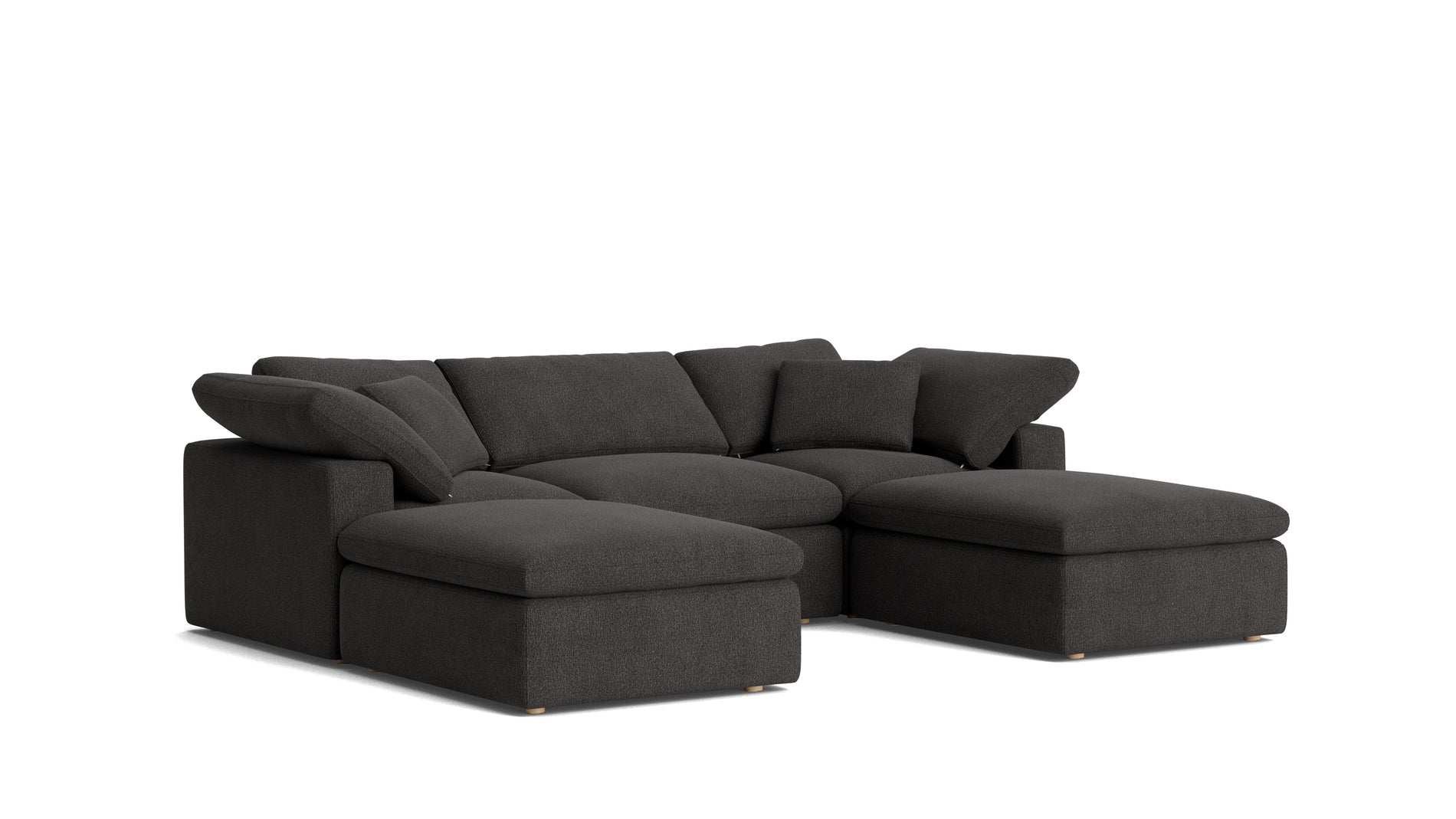 Movie Night™ 5-Piece Modular U-Shaped Sectional, Standard, Dark Shadow_image