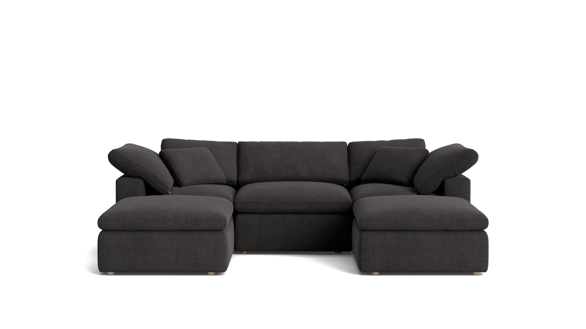 Movie Night™ 5-Piece Modular U-Shaped Sectional, Standard, Dark Shadow_image