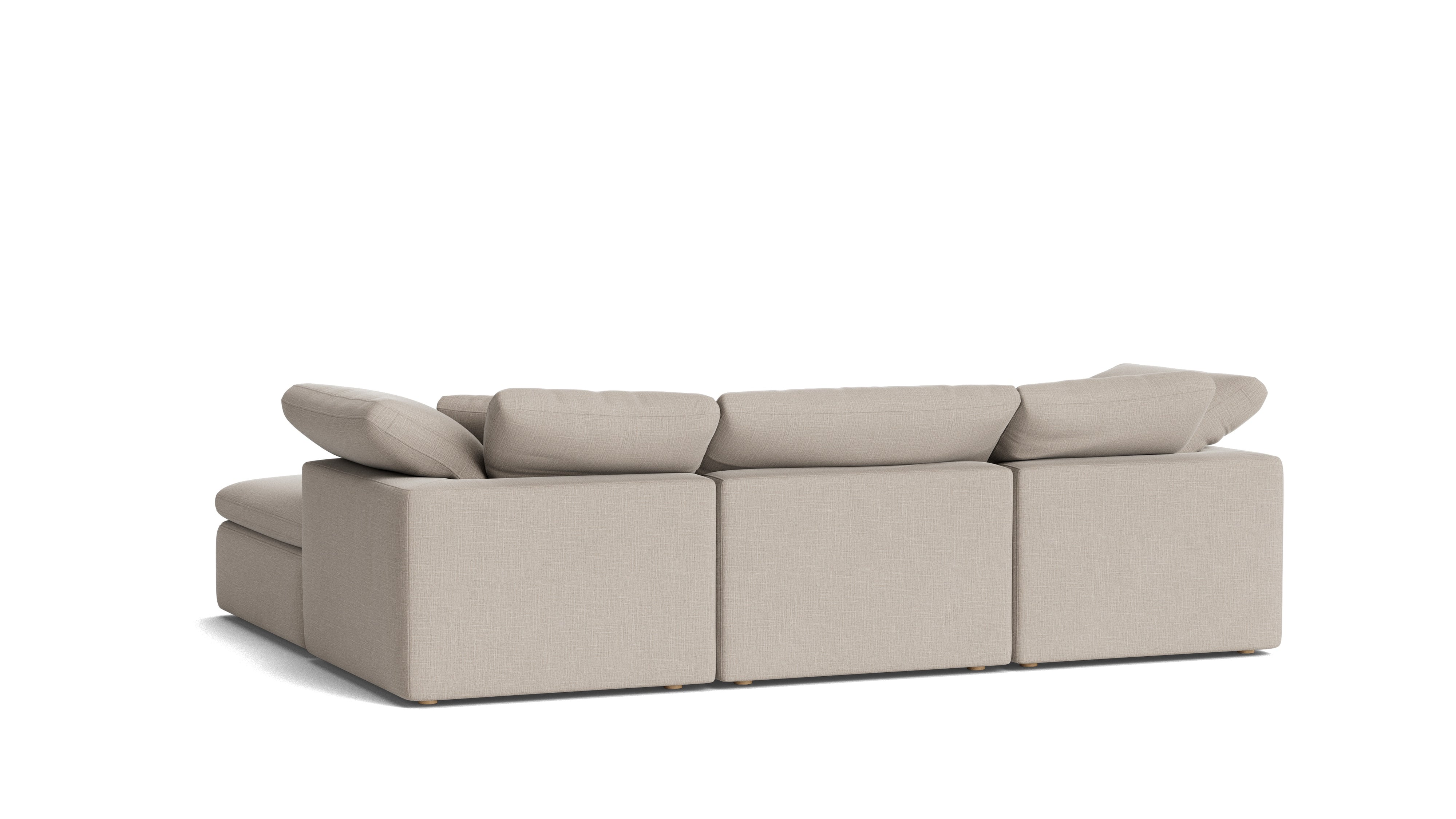 Movie Night™ 5-Piece Modular U-Shaped Sectional, Standard, Light Pebble