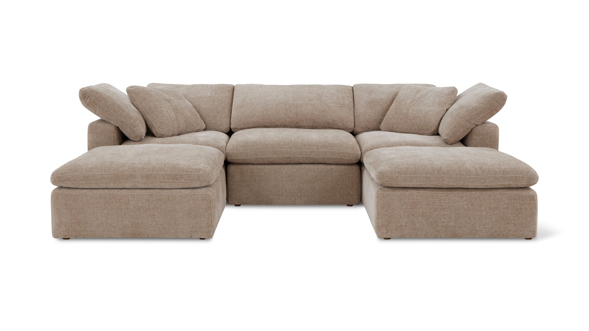 Movie Night™ 5-Piece Modular U-Shaped Sectional, Standard, Champagne_image