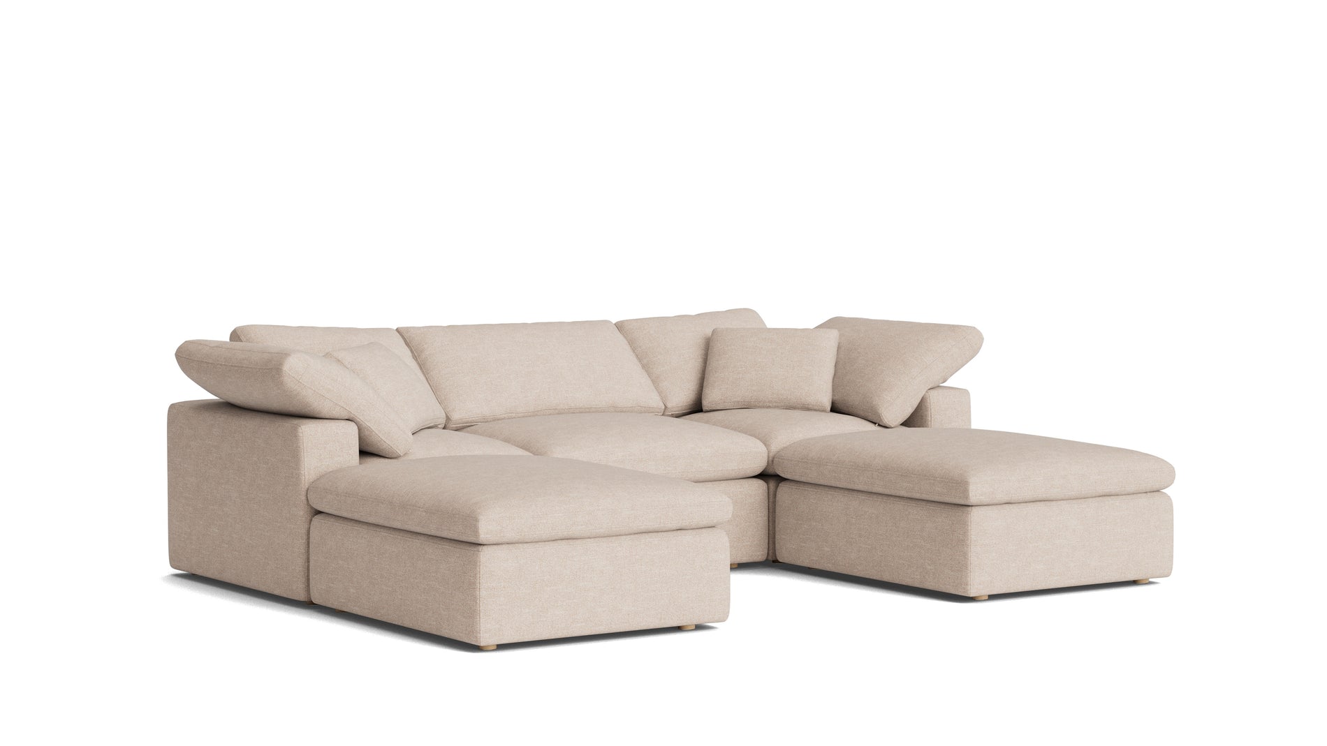 Movie Night™ 5-Piece Modular U-Shaped Sectional, Standard, Sunbeam_image