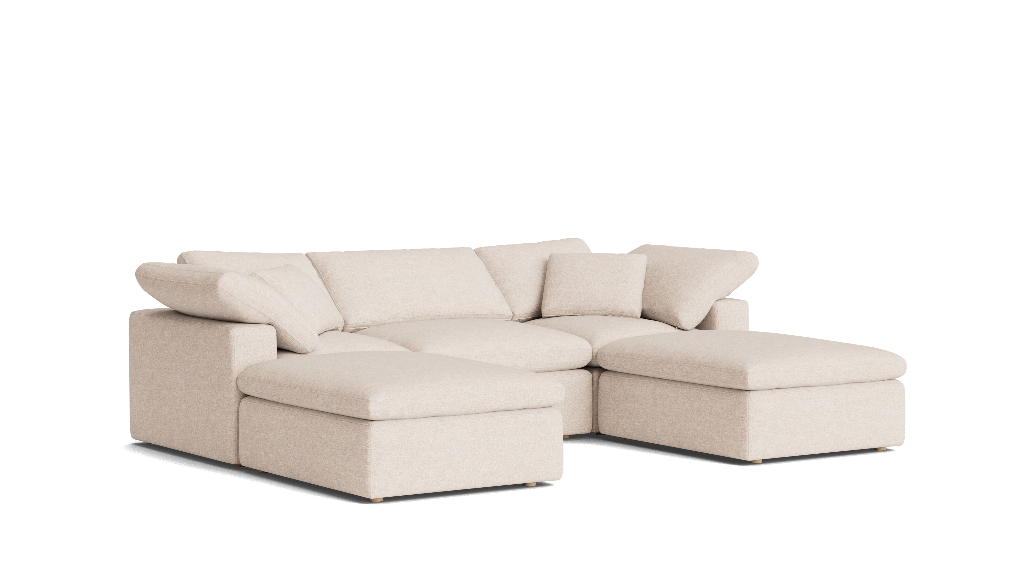 Movie Night™ 5-Piece Modular U-Shaped Sectional, Standard, Sunbeam