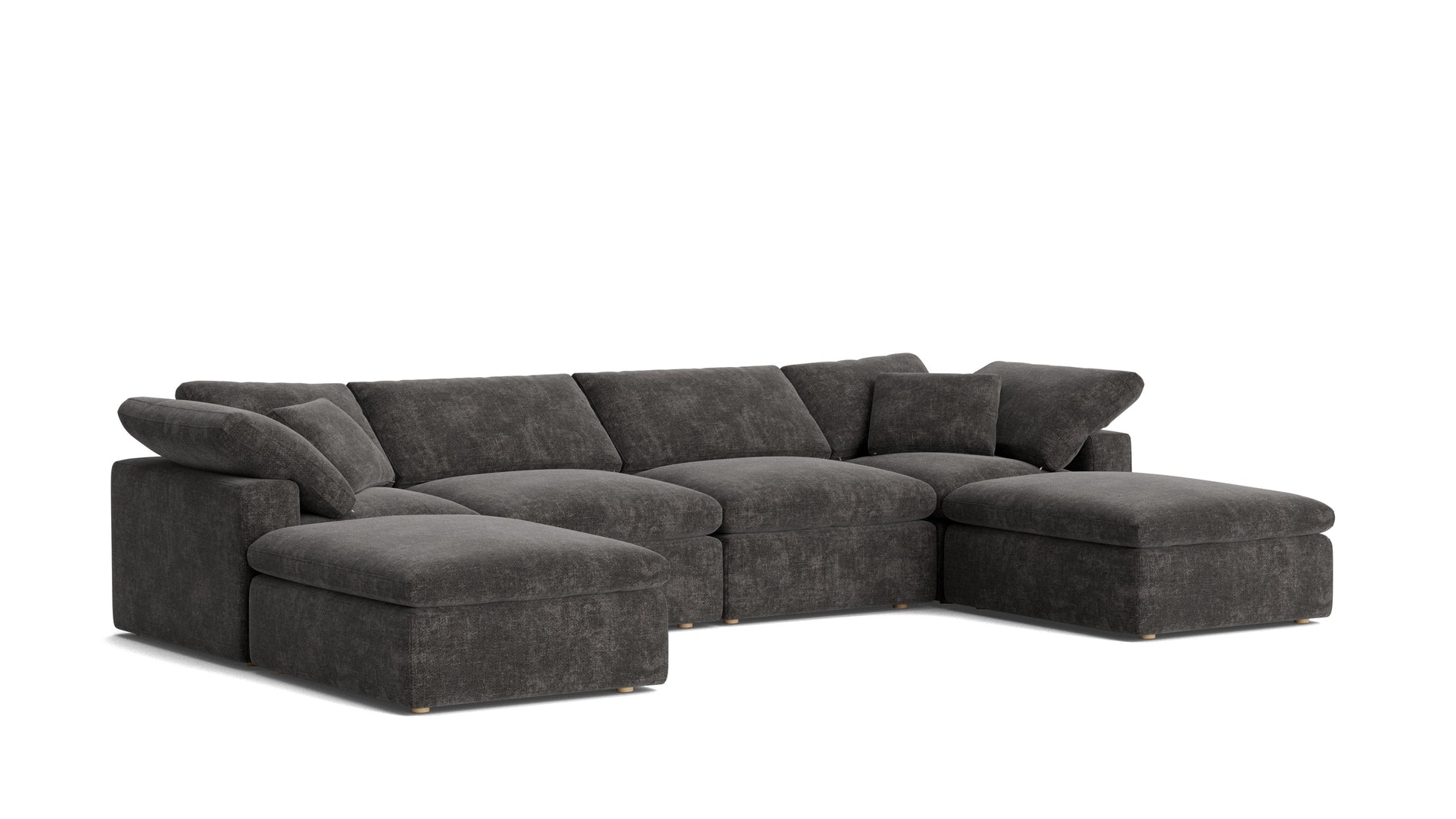 Movie Night™ 6-Piece Modular U-Shaped Sectional, Standard, Truffle_image