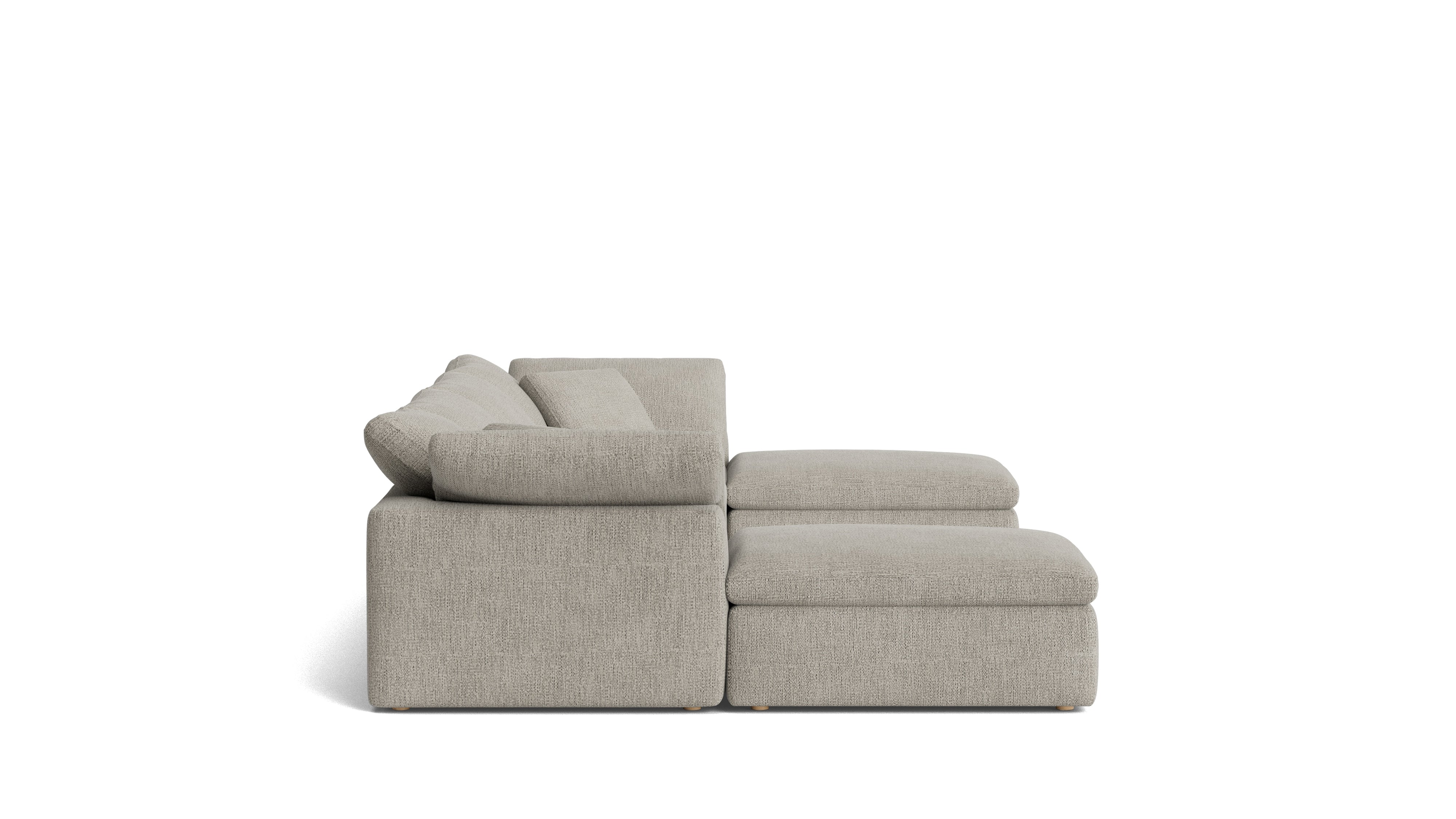 Movie Night™ 6-Piece Modular U-Shaped Sectional, Standard, Oatmeal