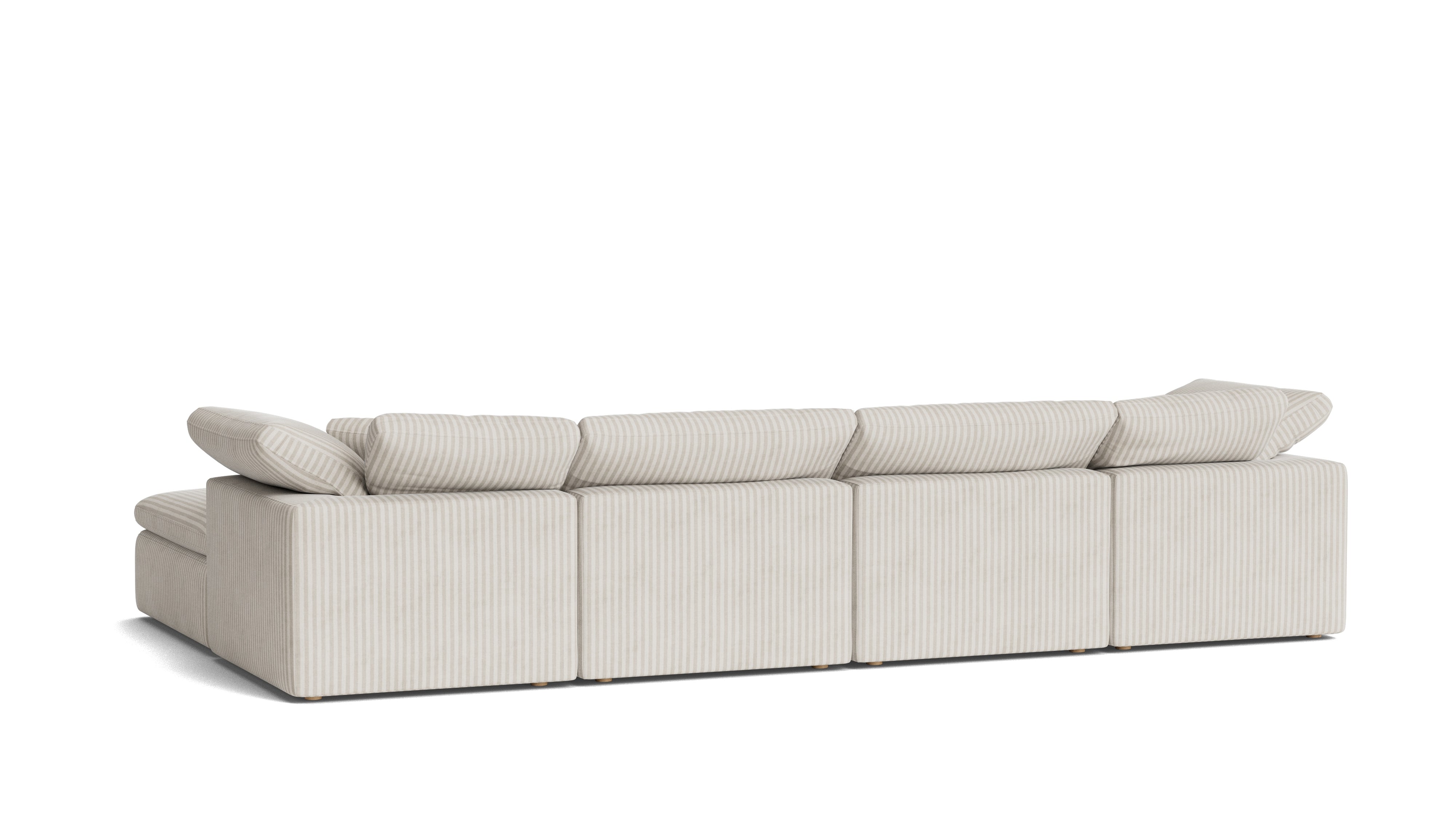 Movie Night™ 6-Piece Modular U-Shaped Sectional, Standard, Newport Stripe