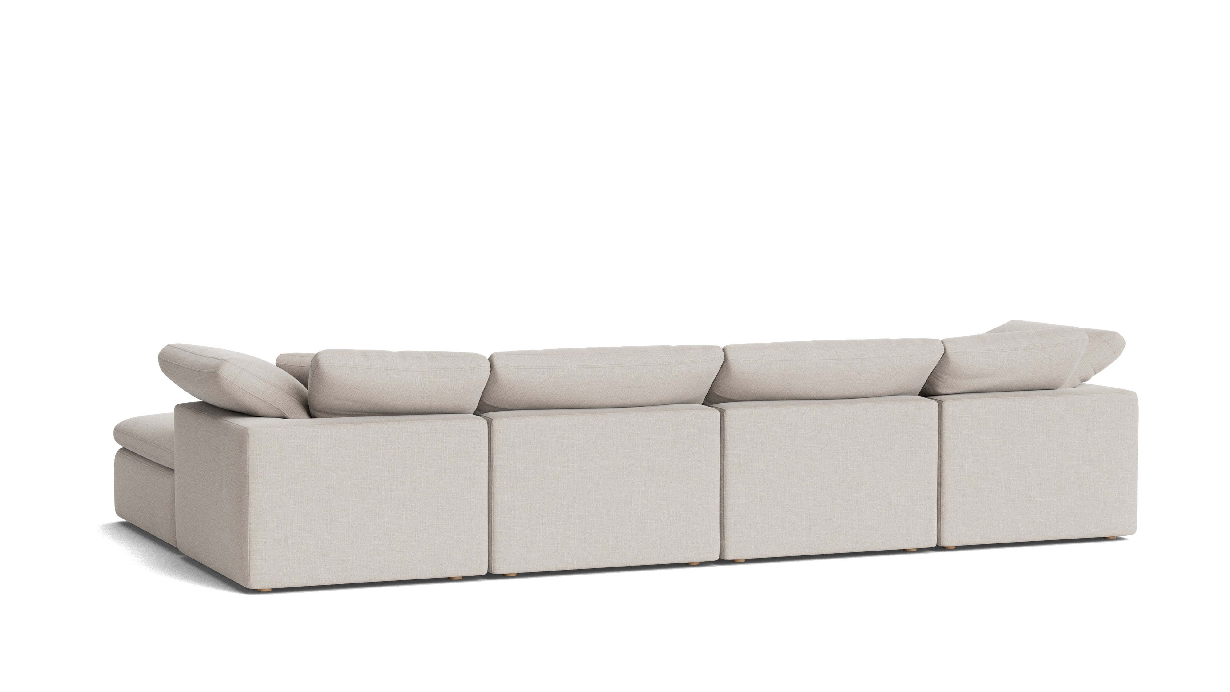 Movie Night™ 6-Piece Modular U-Shaped Sectional, Standard, Clay