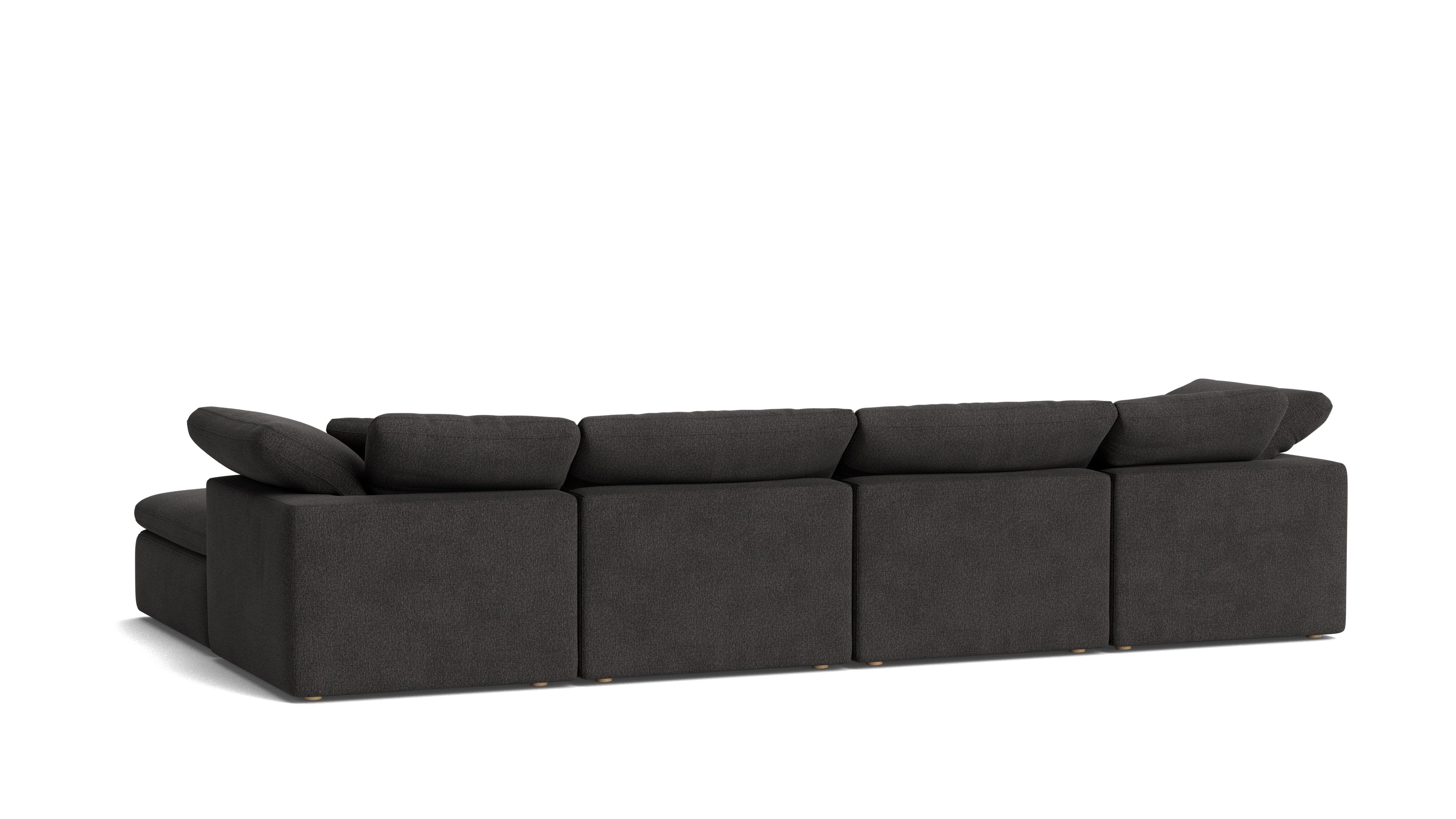 Movie Night™ 6-Piece Modular U-Shaped Sectional, Standard, Dark Shadow