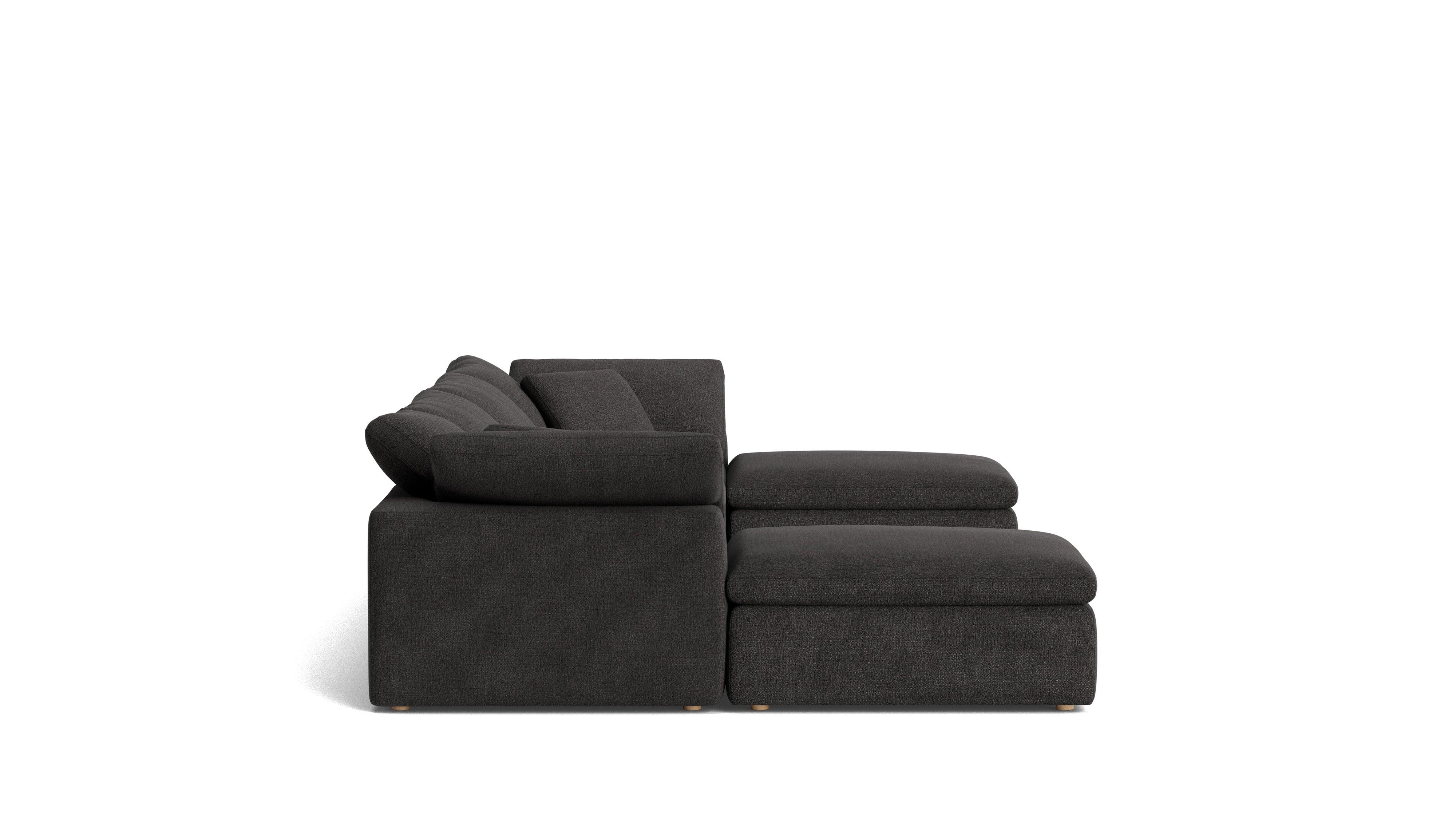 Movie Night™ 6-Piece Modular U-Shaped Sectional, Standard, Dark Shadow