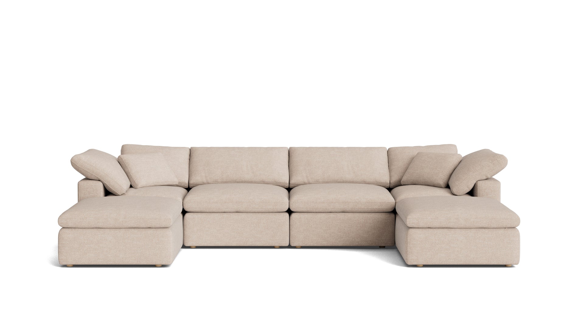 Movie Night™ 6-Piece Modular U-Shaped Sectional, Standard, Sunbeam_image