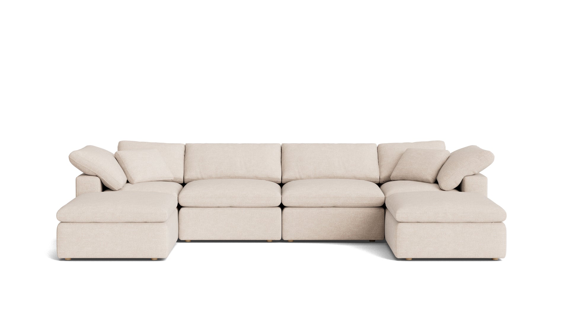 Movie Night™ 6-Piece Modular U-Shaped Sectional, Standard, Sunbeam_image