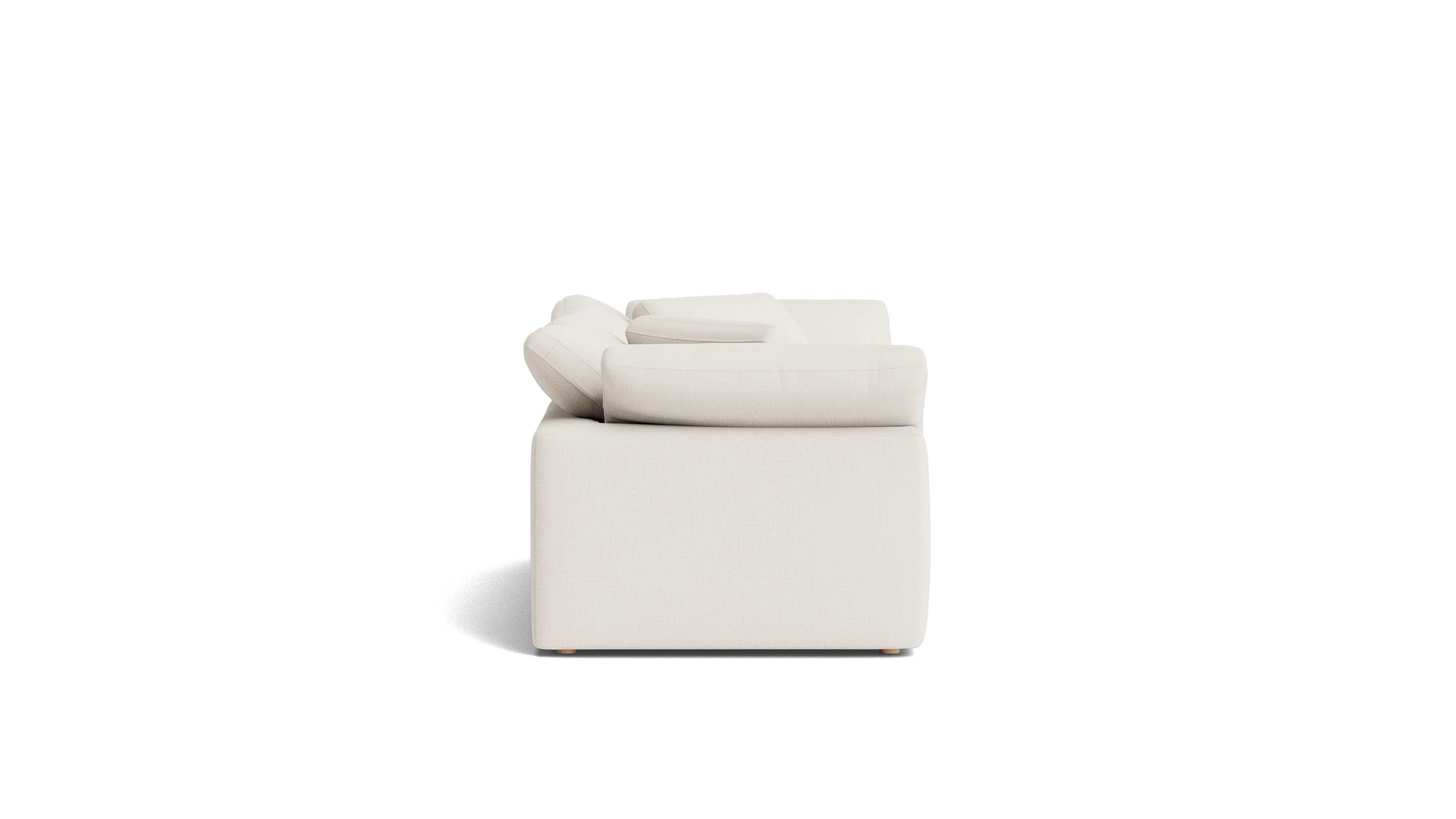 Movie Night™ 2-Piece Modular Sofa, Large, Cream Linen