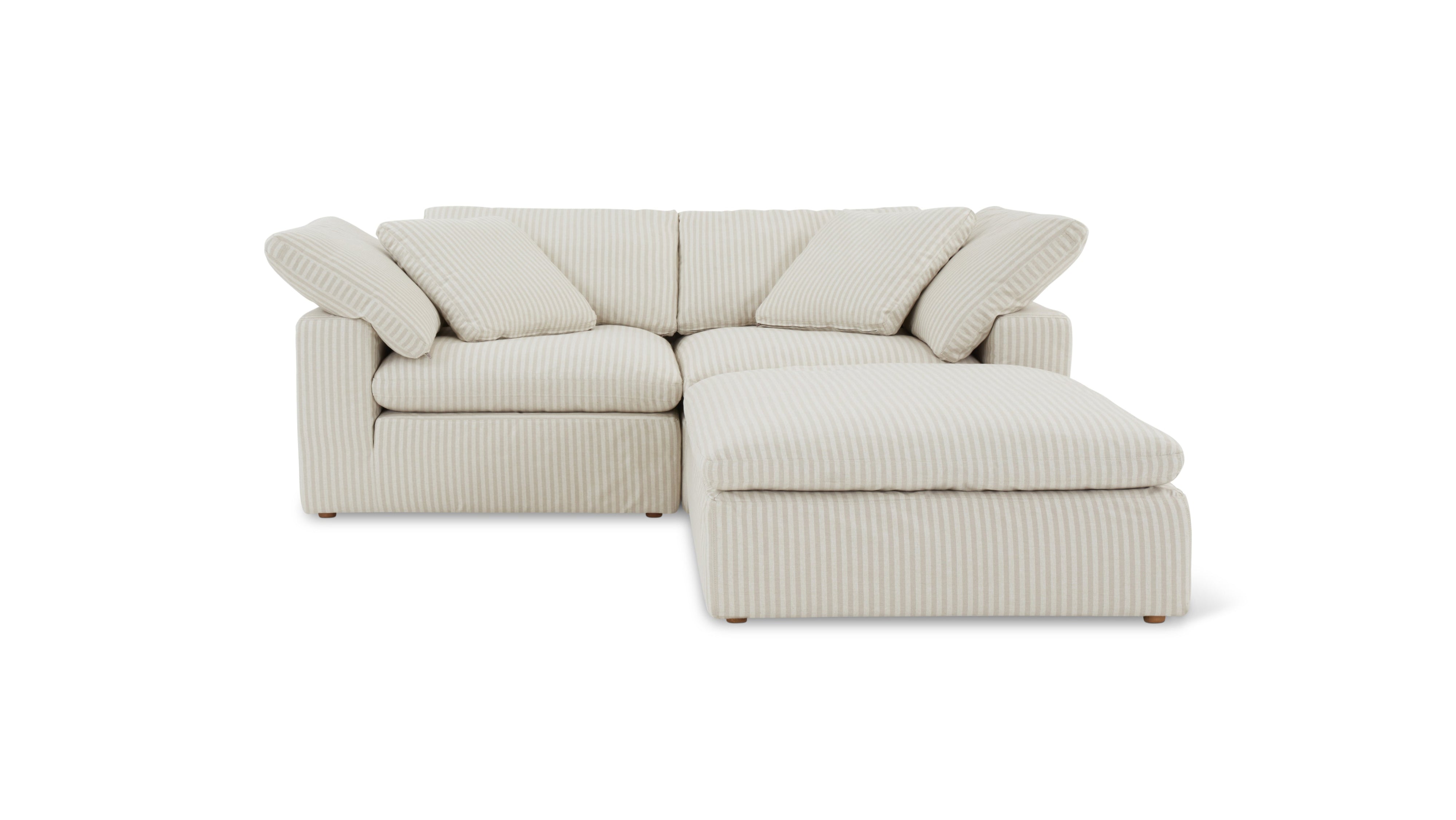 Movie Night™ 3-Piece Modular Sectional, Large, Newport Stripe - Image 1