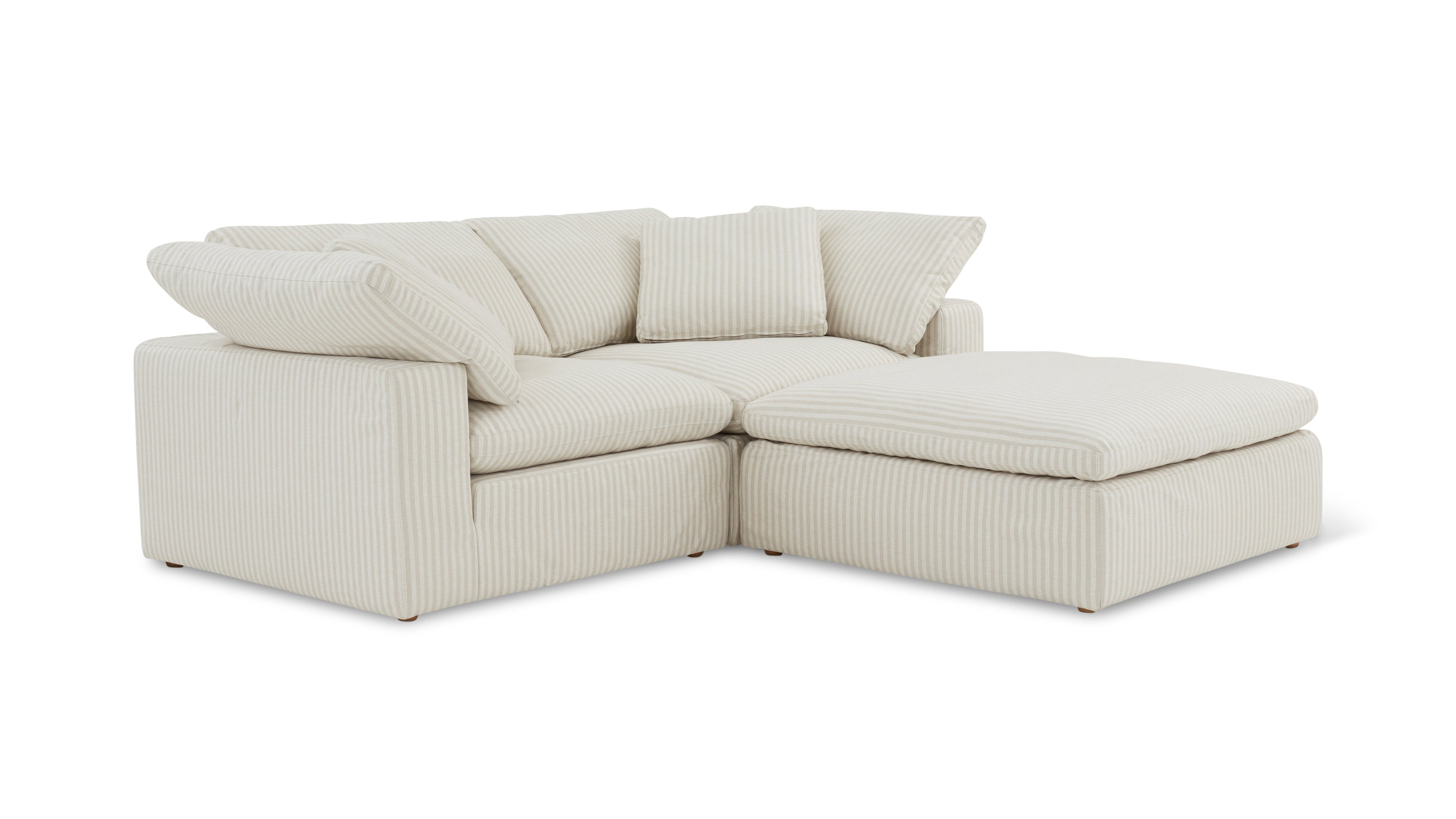 Movie Night™ 3-Piece Modular Sectional, Large, Newport Stripe - Image 10