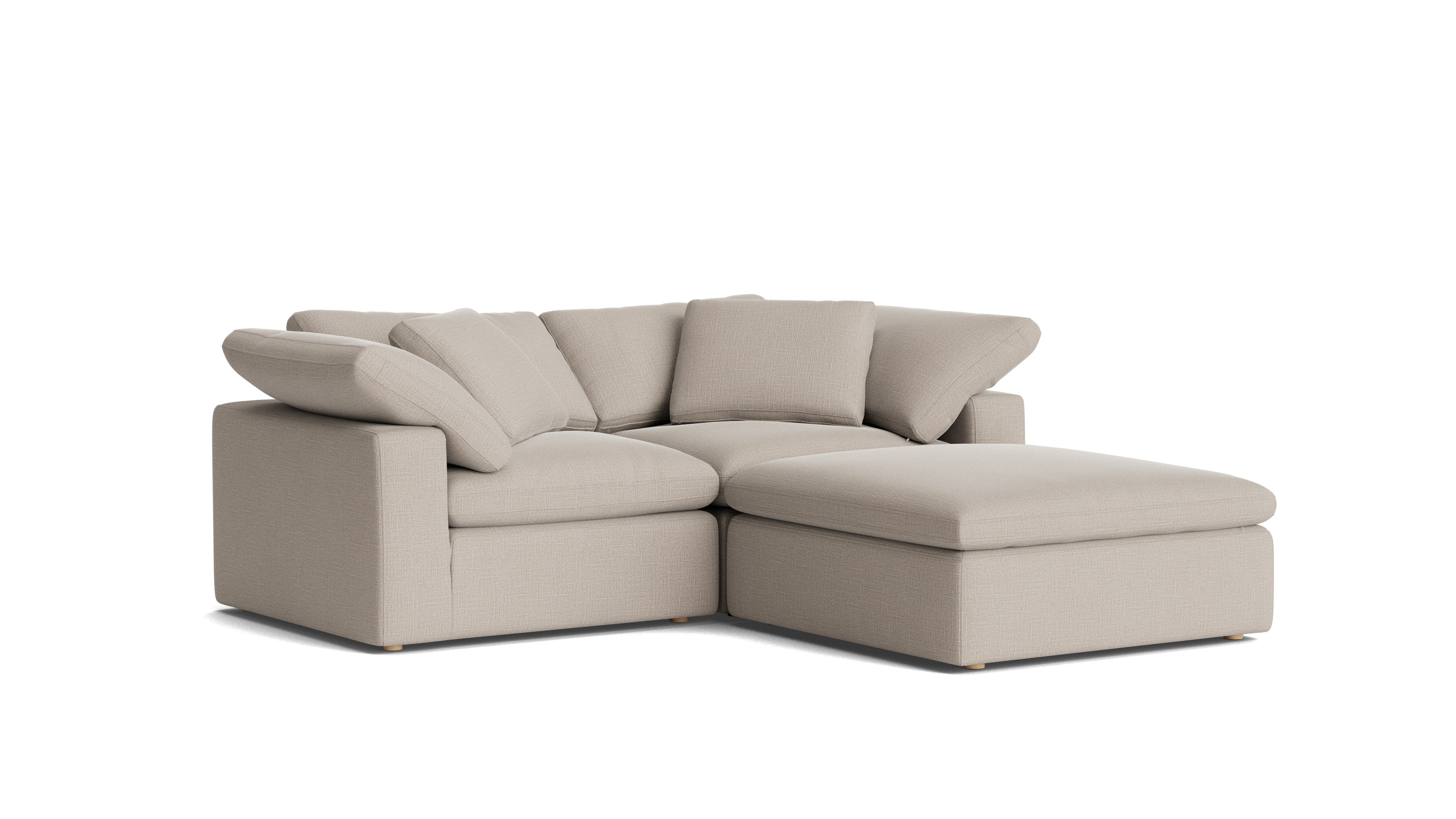 Movie Night™ 3 - Piece Modular Sectional, Large, Light Pebble - Sundays Company CanadaSEC-YJ-919-029