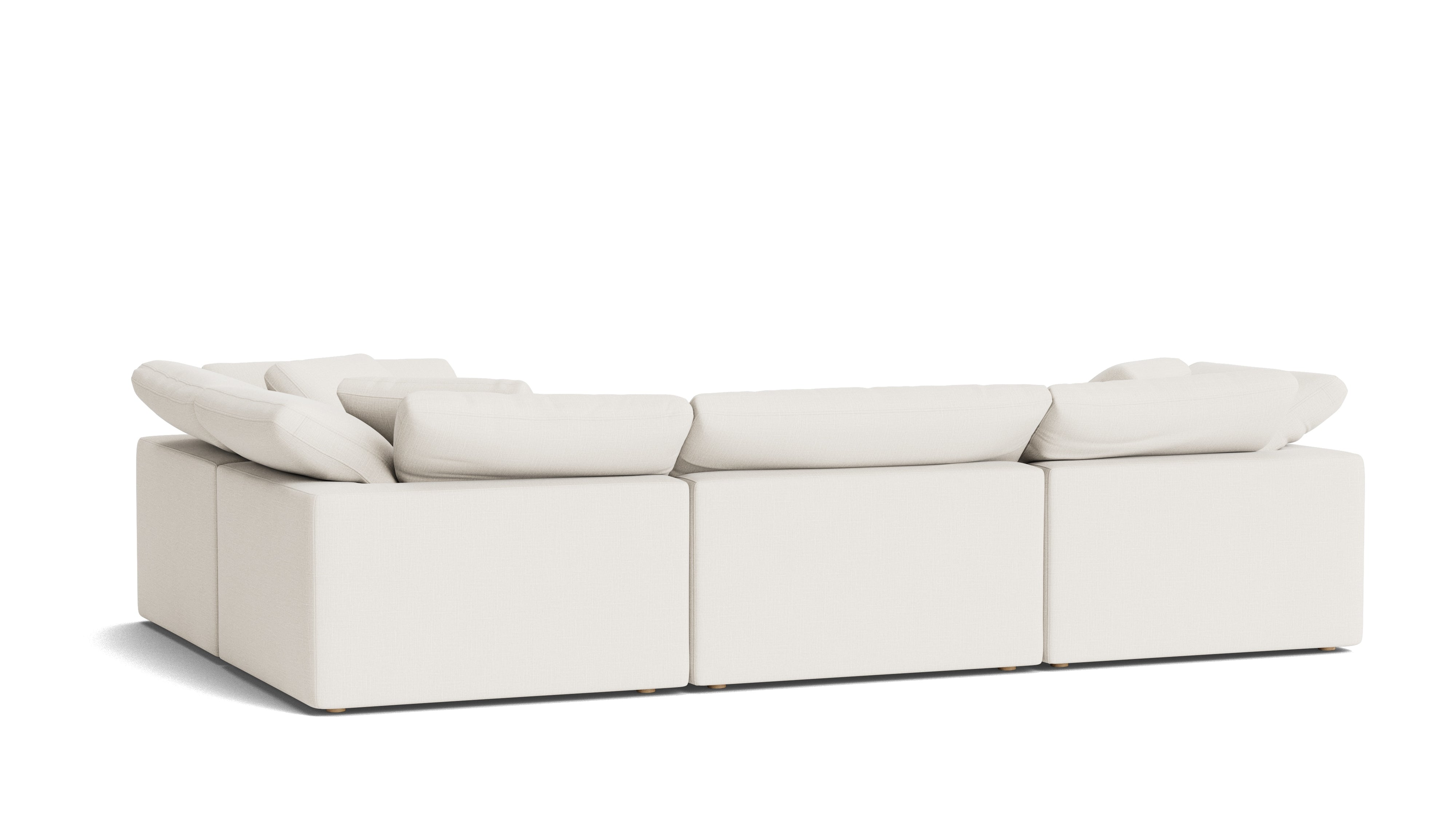 Movie Night™ 4 - Piece Modular Sectional Closed, Large, Cream Linen - Sundays Company CanadaSEC-YJ-920-018