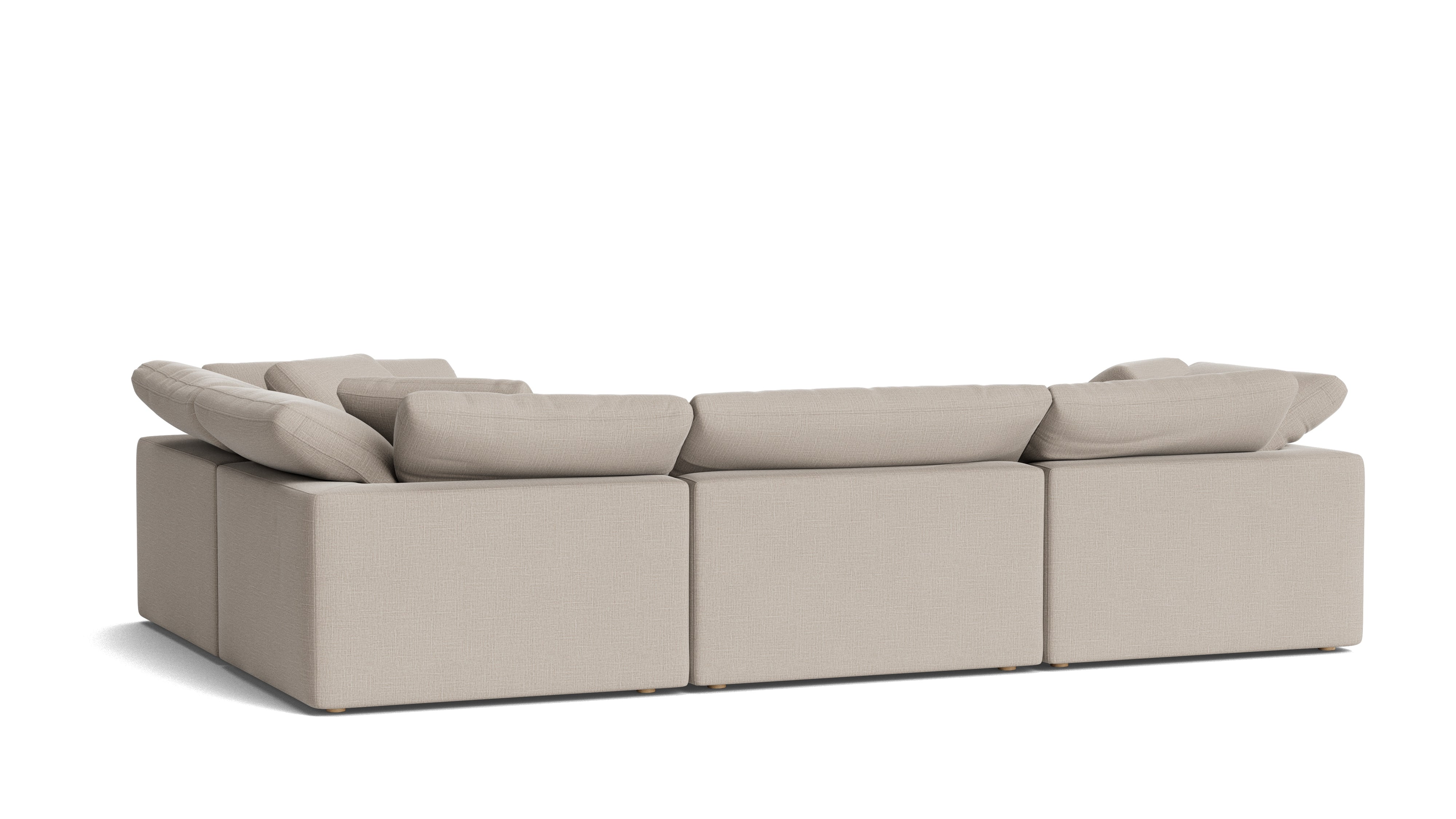 Movie Night™ 4 - Piece Modular Sectional Closed, Large, Light Pebble - Sundays Company CanadaSEC-YJ-920-029