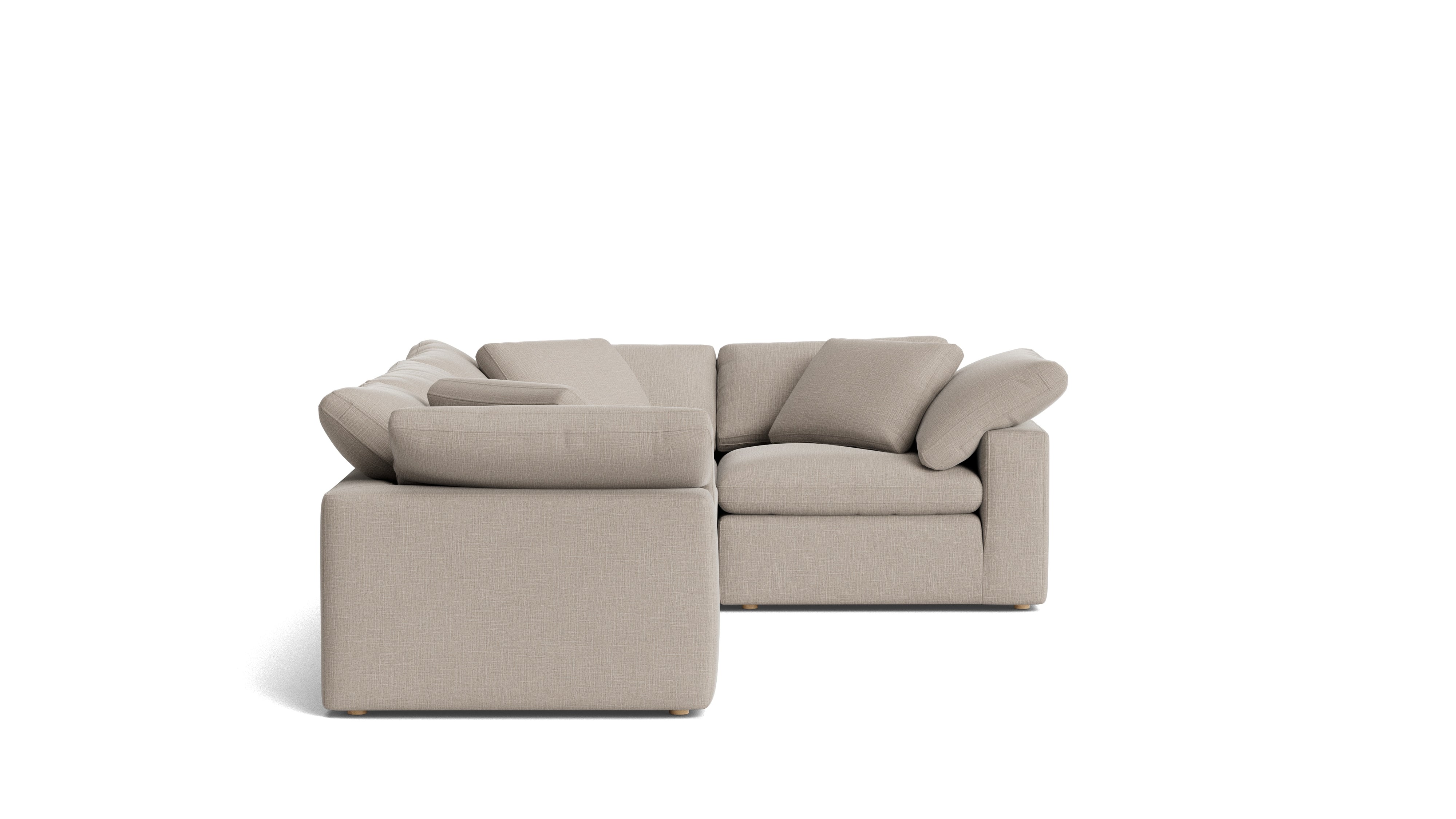 Movie Night™ 4 - Piece Modular Sectional Closed, Large, Light Pebble - Sundays Company CanadaSEC-YJ-920-029