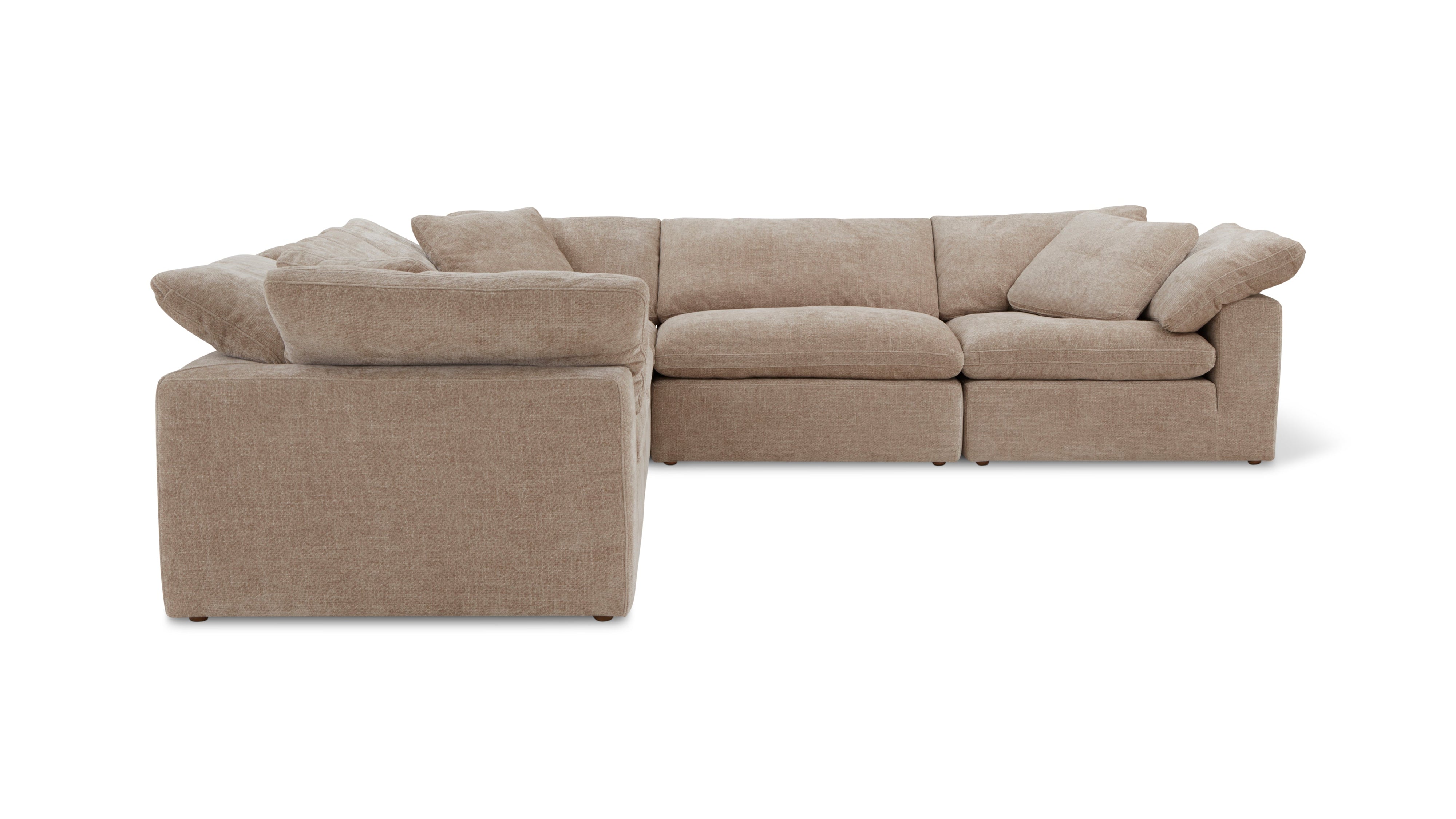 Movie Night™ 5-Piece Modular Sectional Closed, Large, Champagne - Image 11