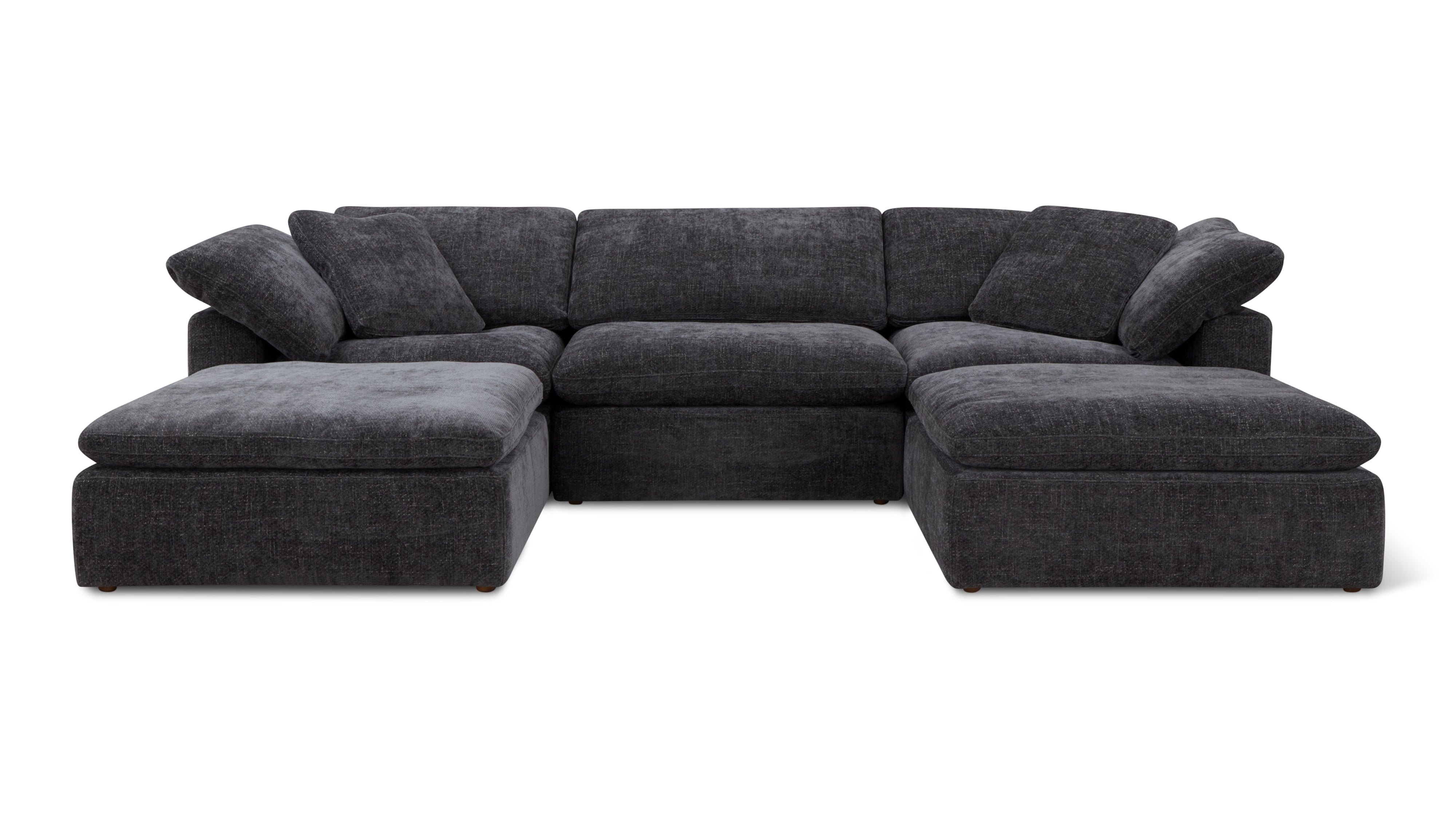 Movie Night™ 5-Piece Modular U-Shaped Sectional, Large, Truffle - Image 1