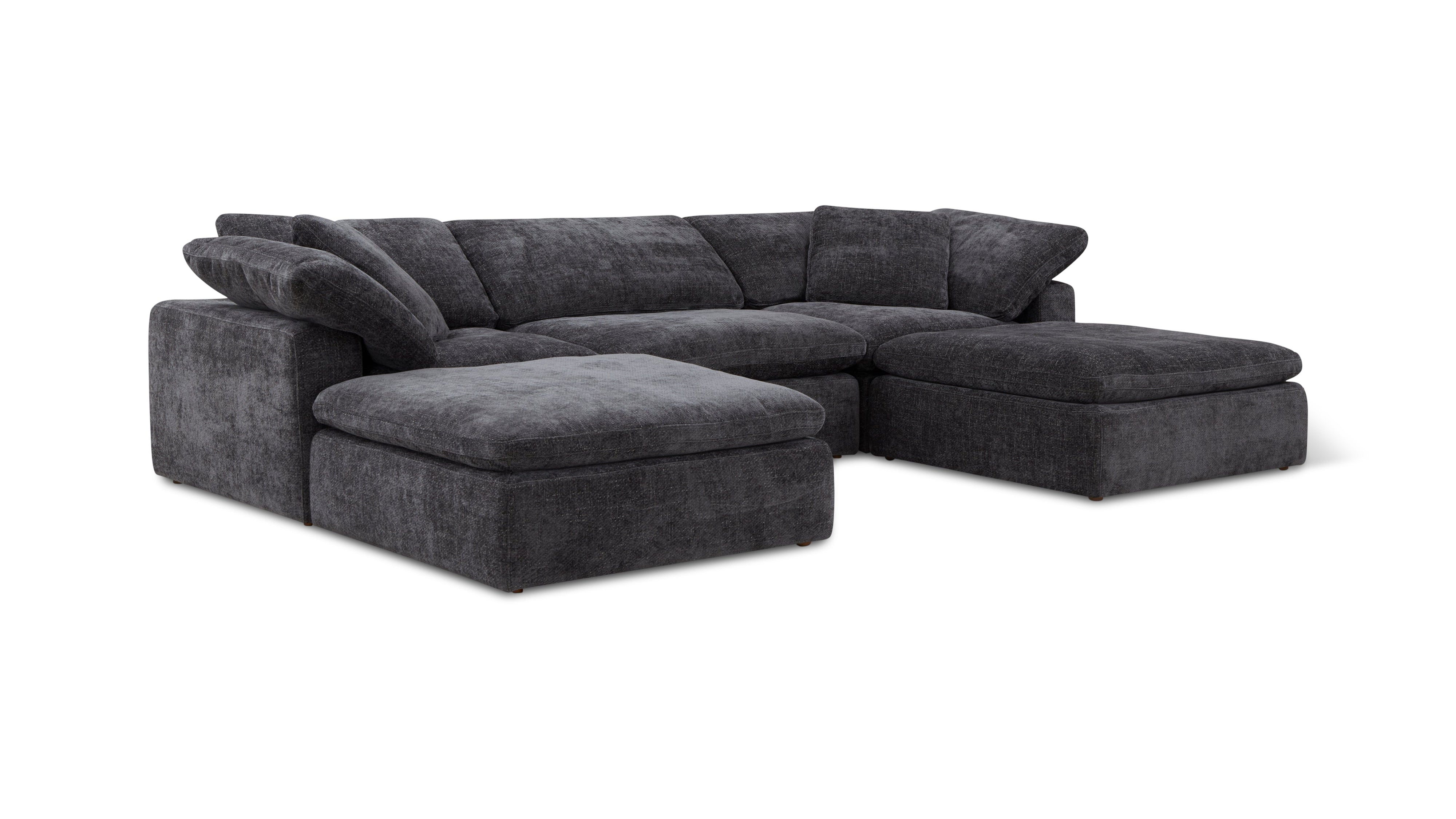 Movie Night™ 5-Piece Modular U-Shaped Sectional, Large, Truffle - Image 11