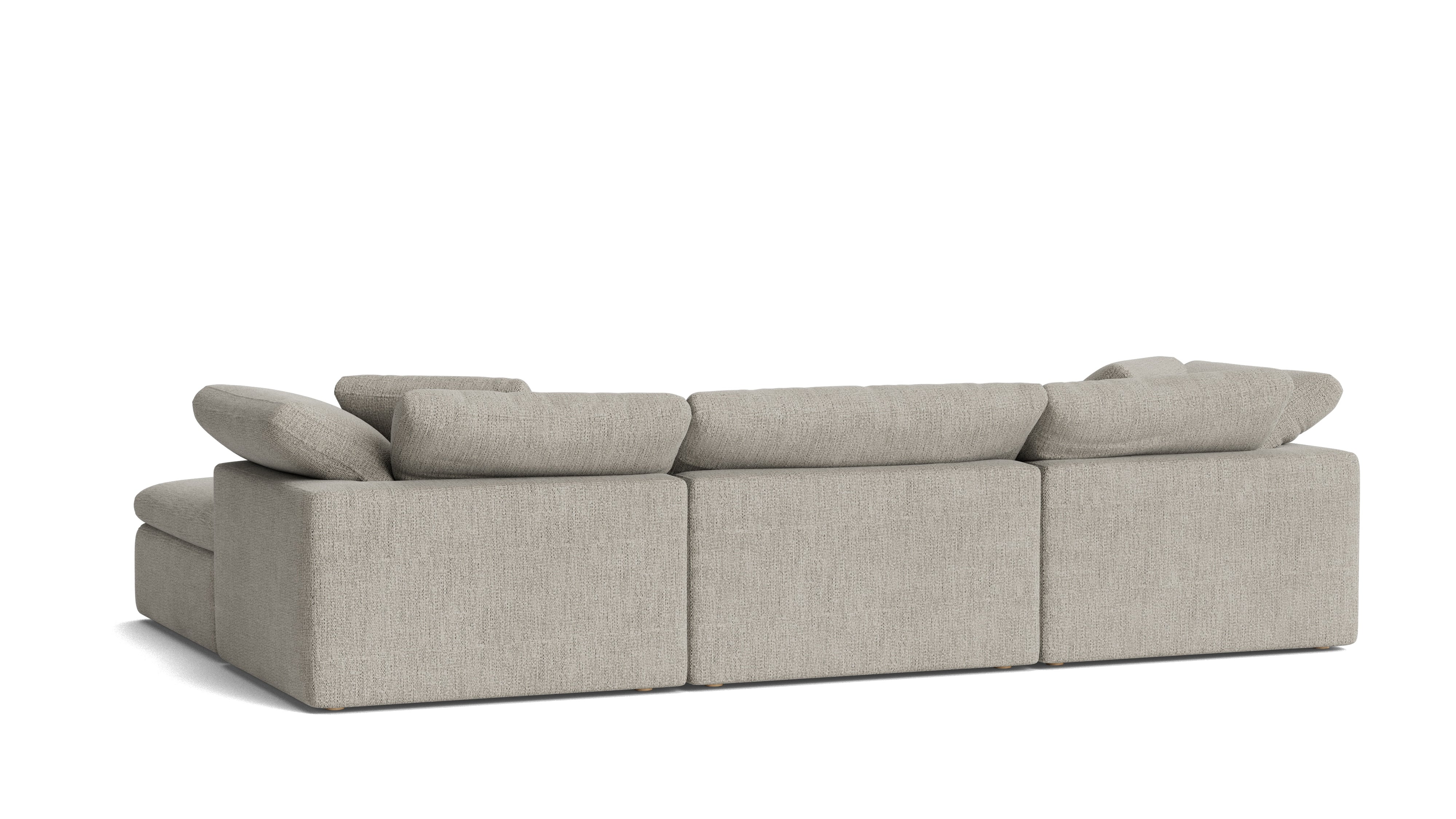 Movie Night™ 5-Piece Modular U-Shaped Sectional, Large, Oatmeal