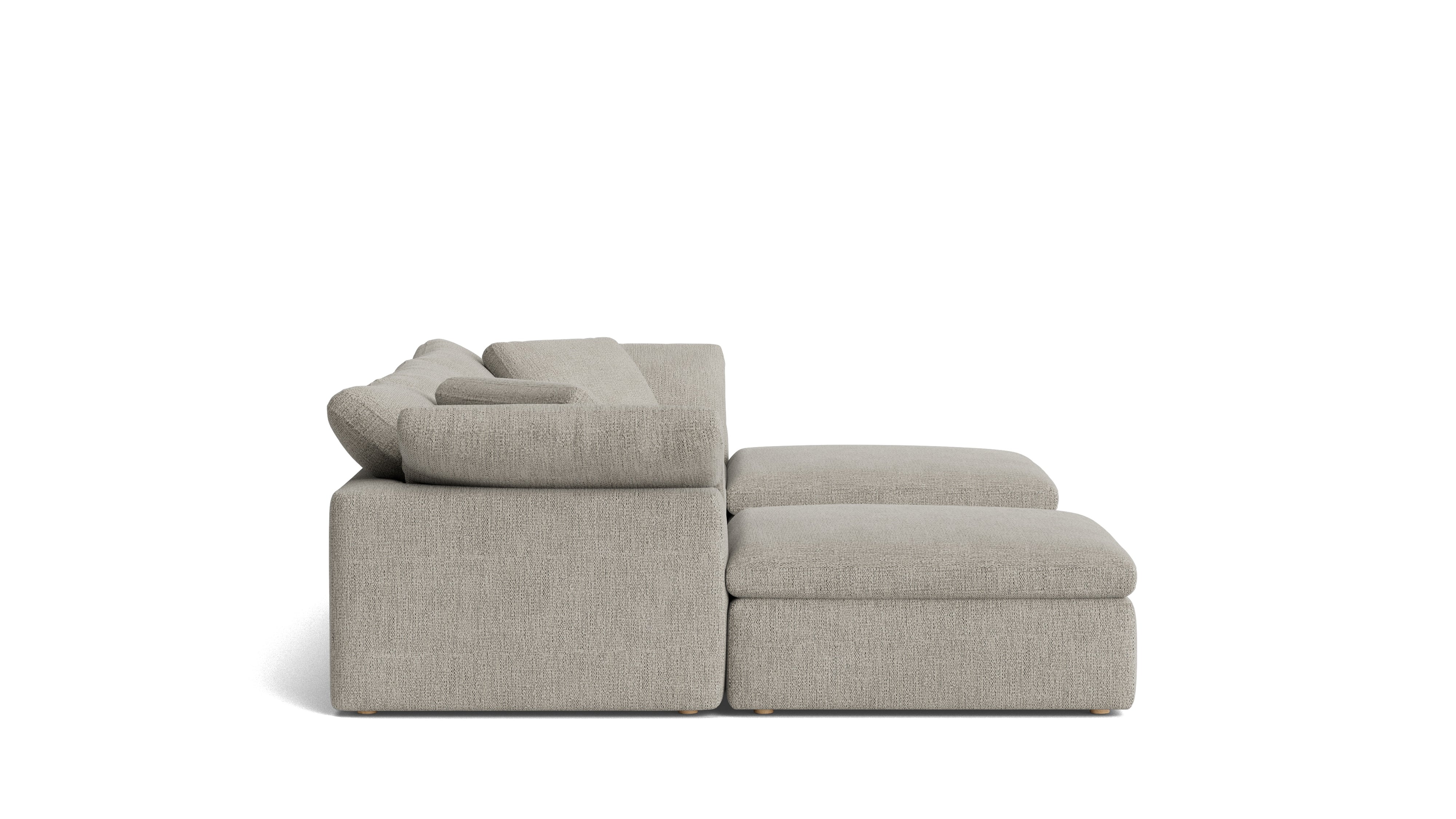 Movie Night™ 5-Piece Modular U-Shaped Sectional, Large, Oatmeal