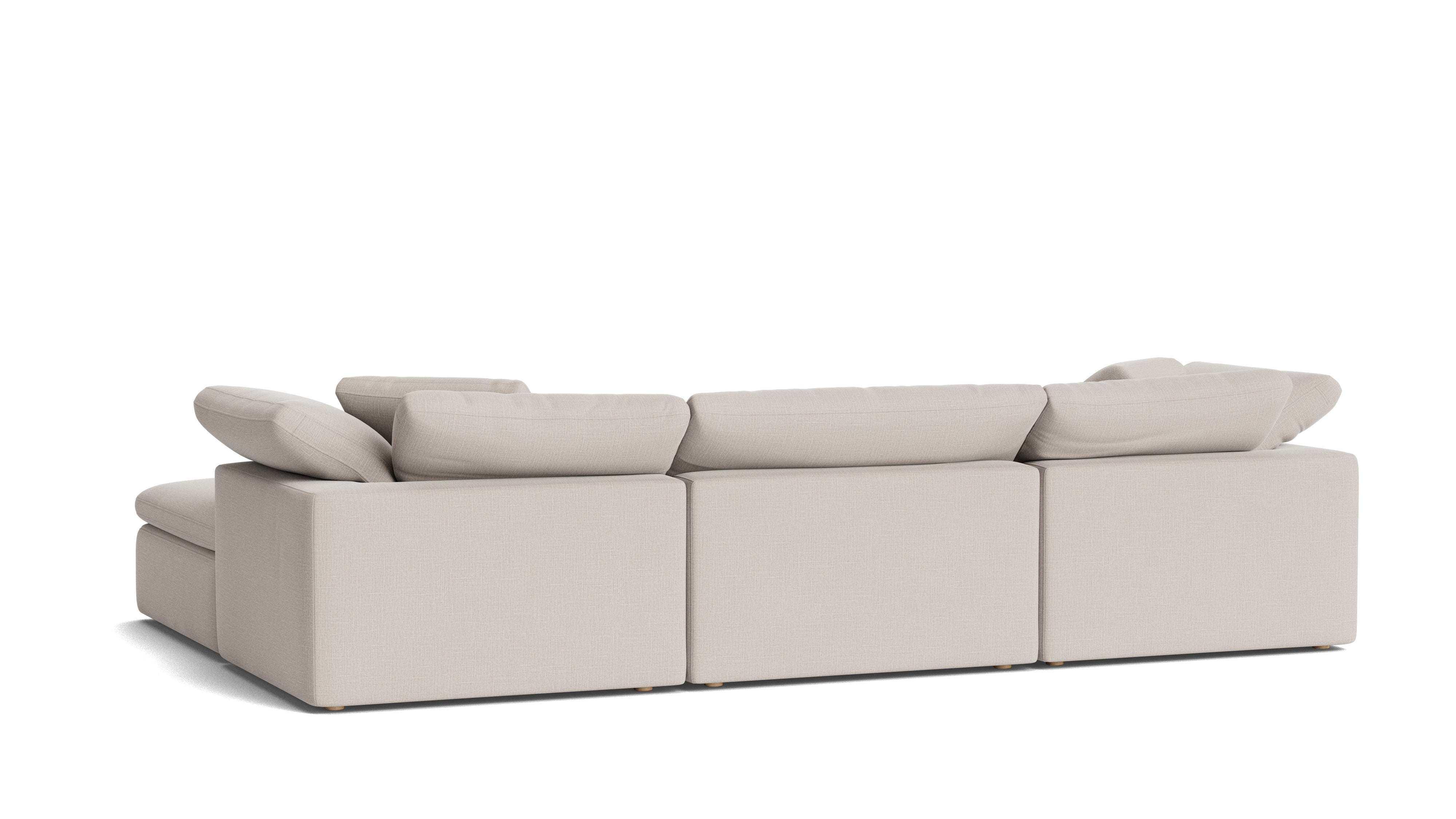 Movie Night™ 5 - Piece Modular U - Shaped Sectional, Large, Clay - Sundays Company CanadaSEC-YJ-922-015