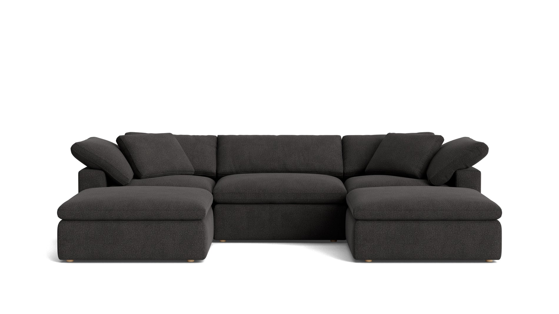 Movie Night™ 5-Piece Modular U-Shaped Sectional, Large, Dark Shadow_image