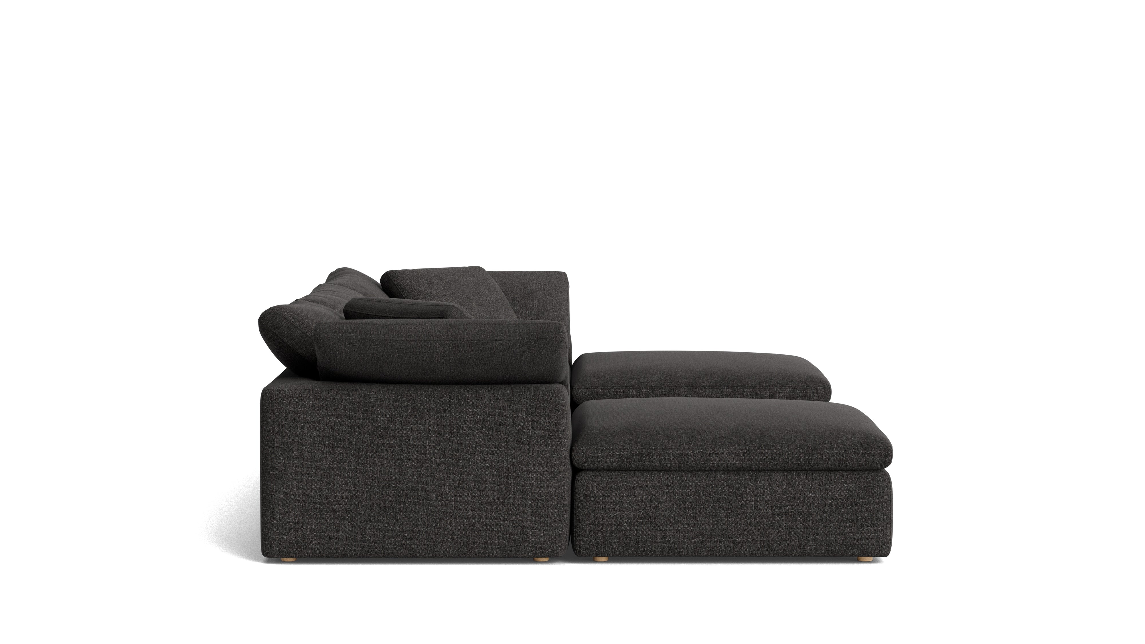 Movie Night™ 5 - Piece Modular U - Shaped Sectional, Large, Dark Shadow - Sundays Company CanadaSEC-YJ-922-025