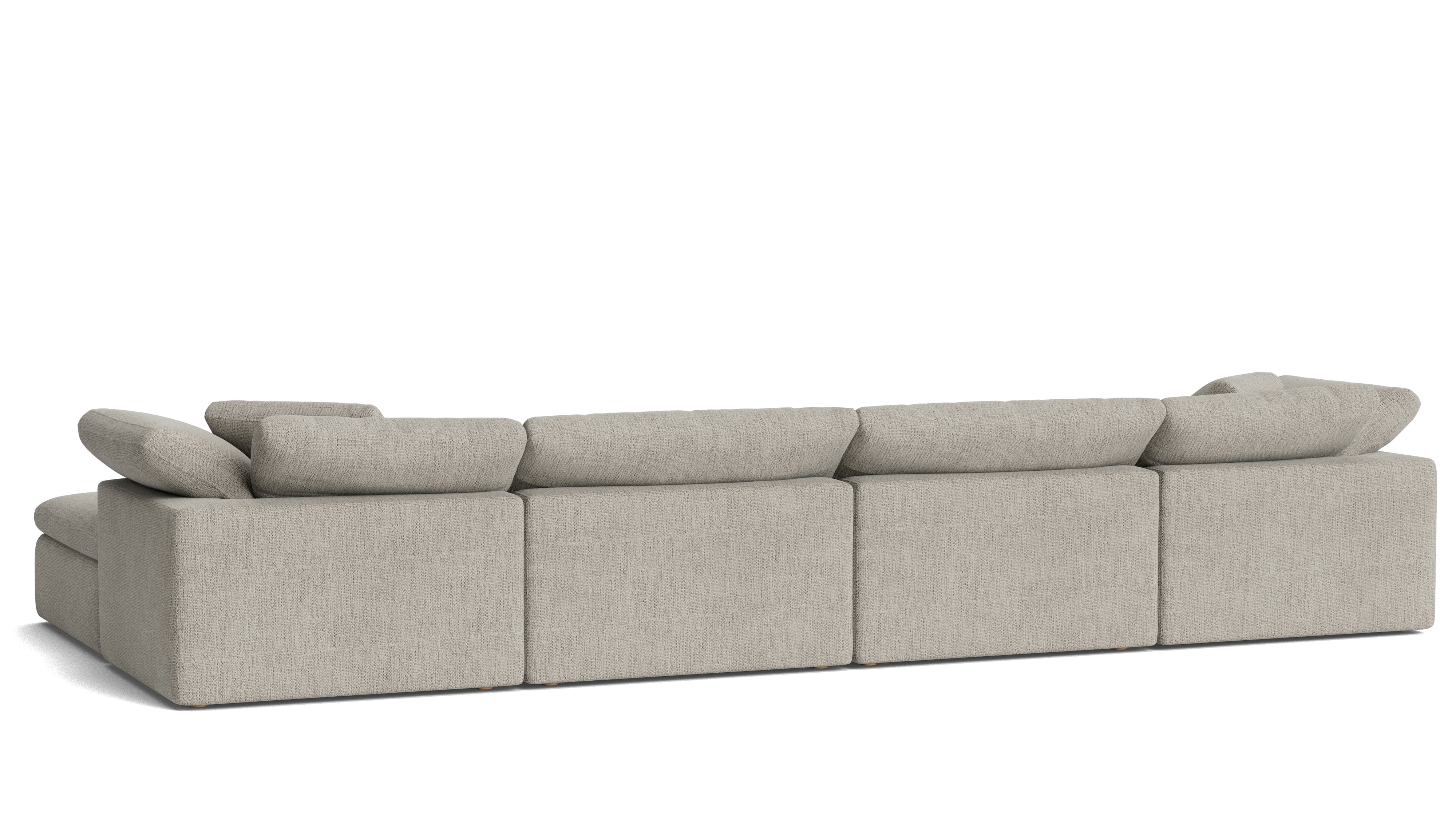 Movie Night™ 6-Piece Modular U-Shaped Sectional, Large, Oatmeal