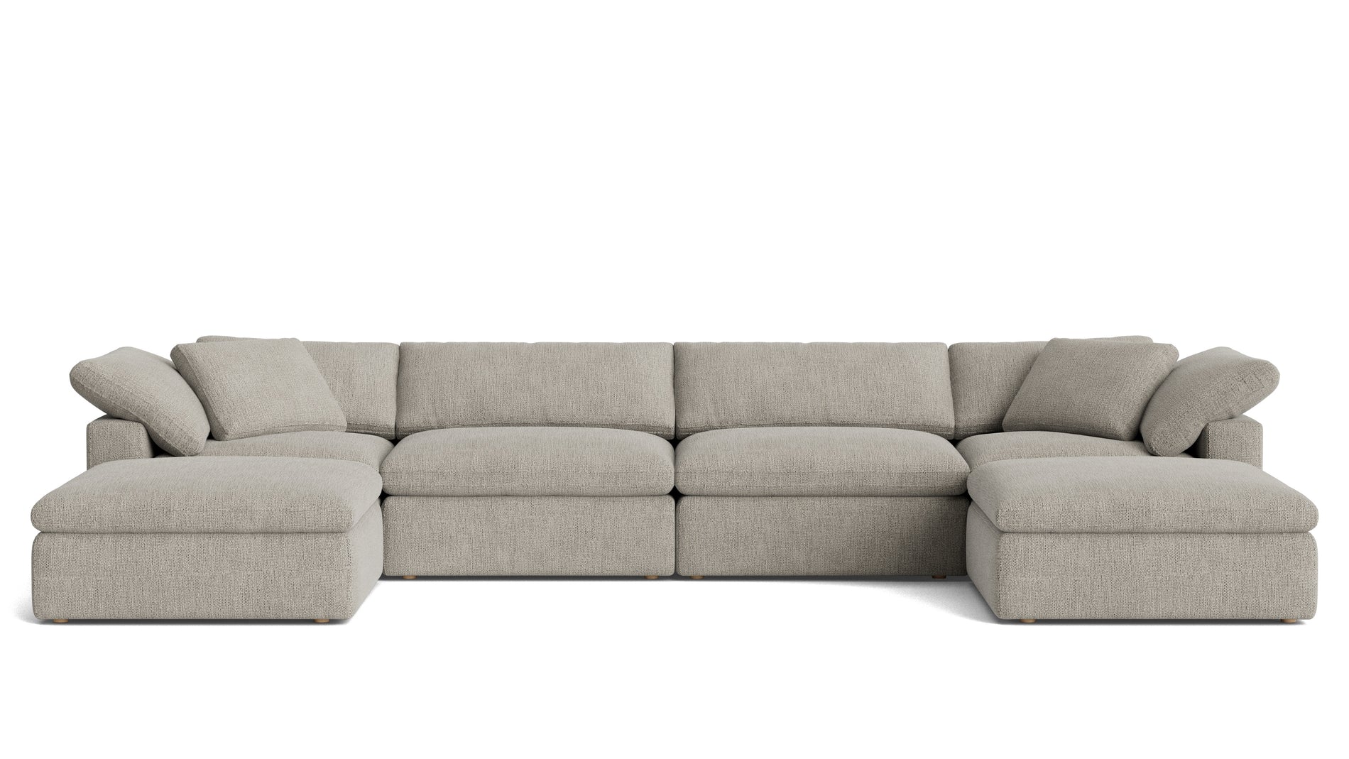 Movie Night™ 6-Piece Modular U-Shaped Sectional, Large, Oatmeal_image