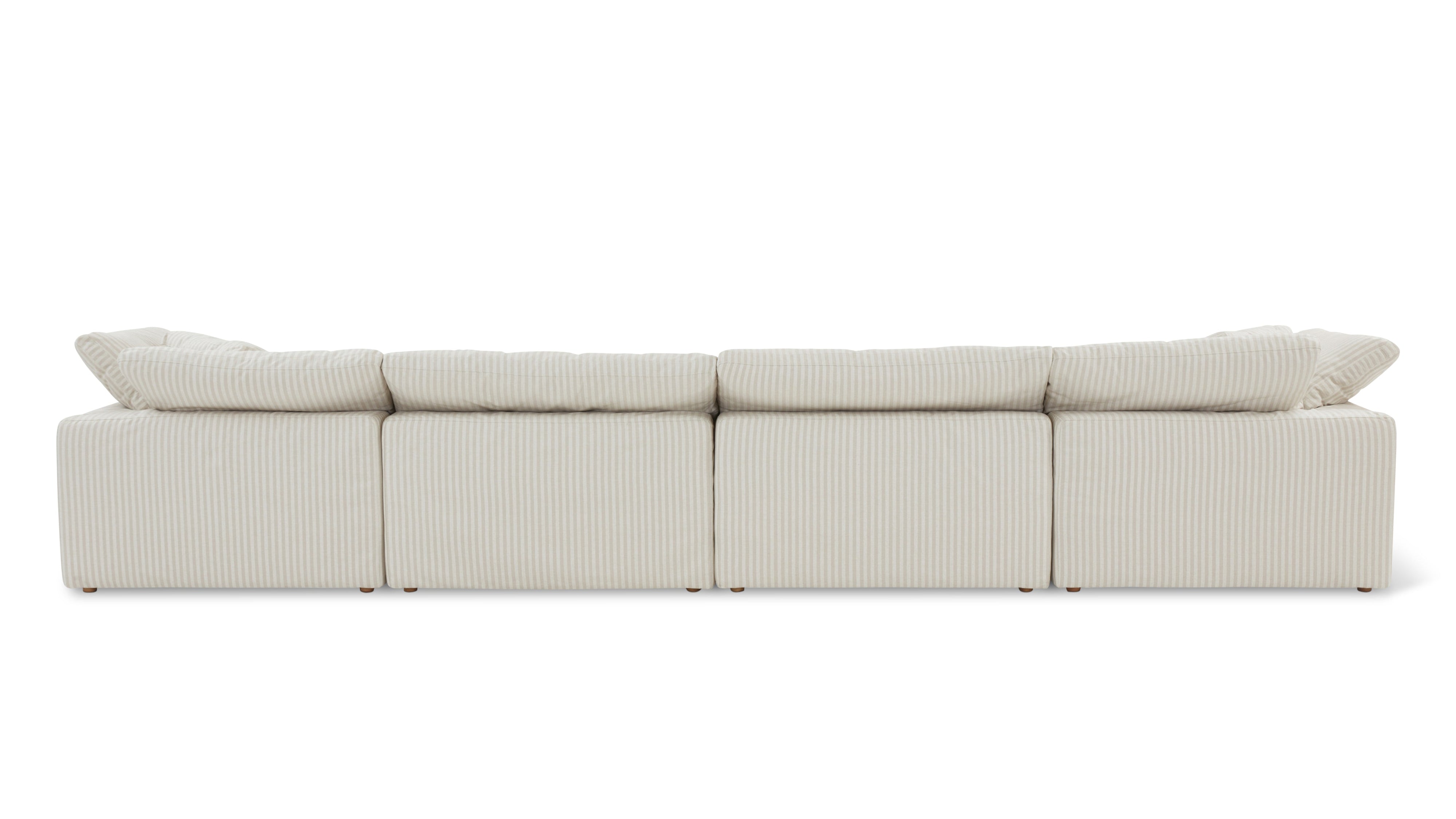 Movie Night™ 6-Piece Modular U-Shaped Sectional, Large, Newport Stripe - Image 10
