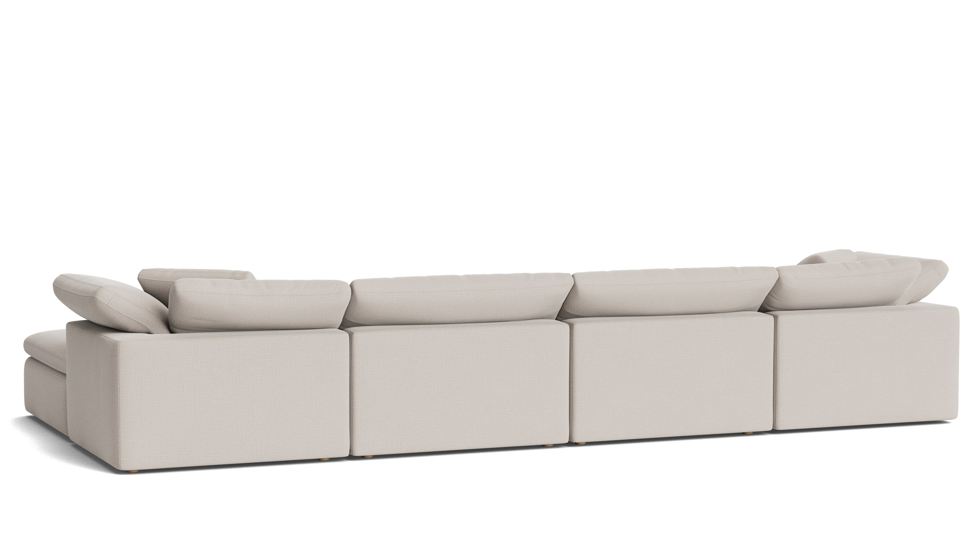 Movie Night™ 6 - Piece Modular U - Shaped Sectional, Large, Clay - Sundays Company CanadaSEC-YJ-923-015